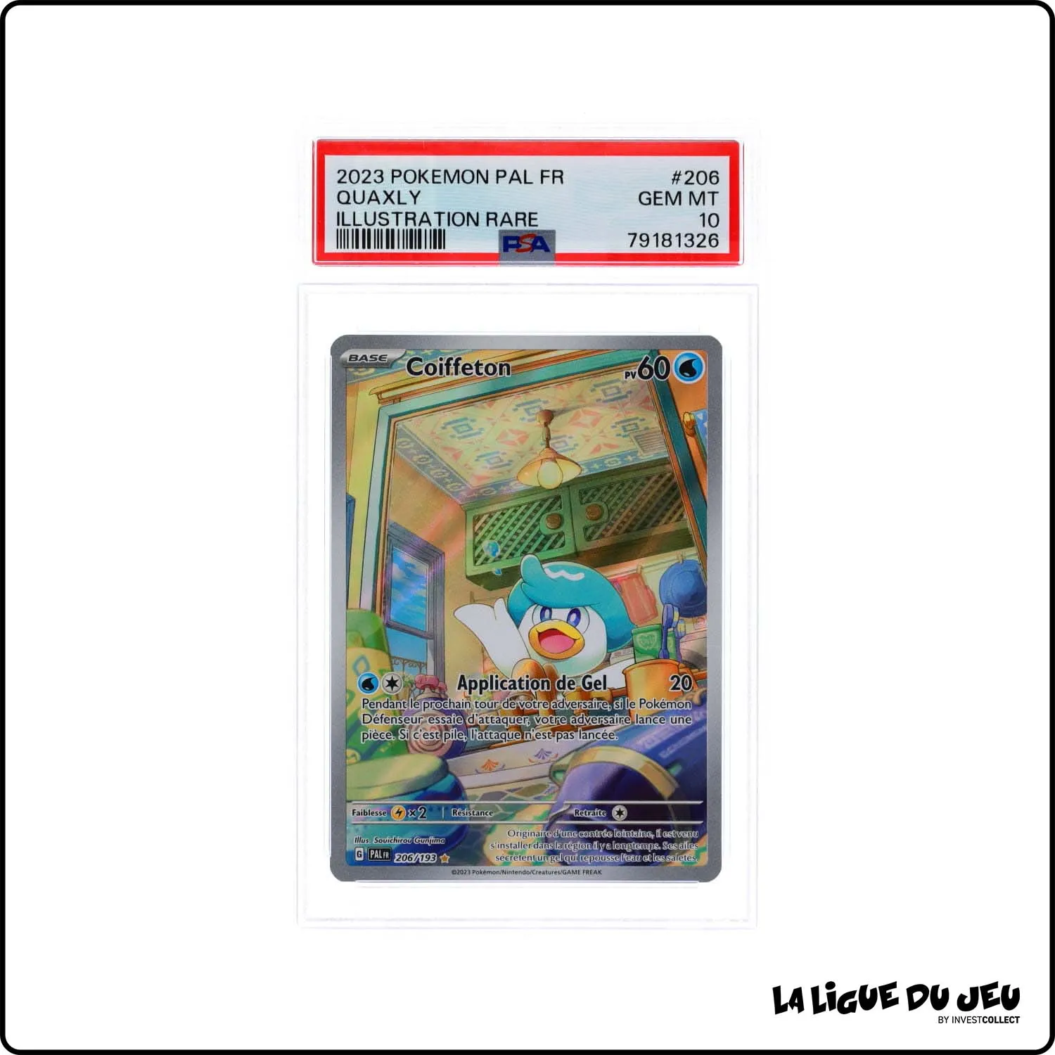 IR - Pokemon - Évolutions à Paldea - Coiffeton - 206/193 - PSA 10 - Français