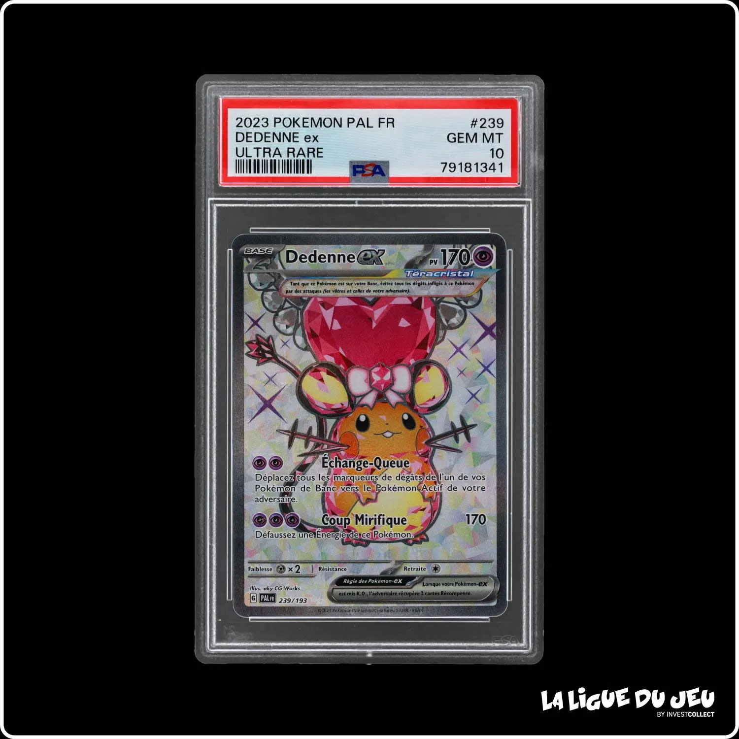 Ultra - Pokemon - Évolutions à Paldea - Dedenne EX - 239/193 - PSA 10 - Français