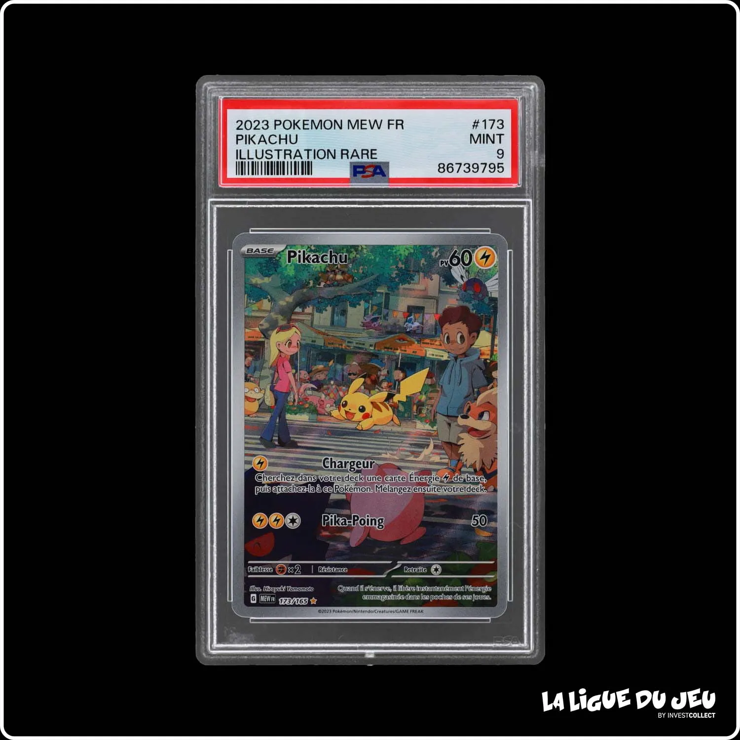 IR - Pokemon - 151 - Pikachu - 173/165 - PSA 9 - Français