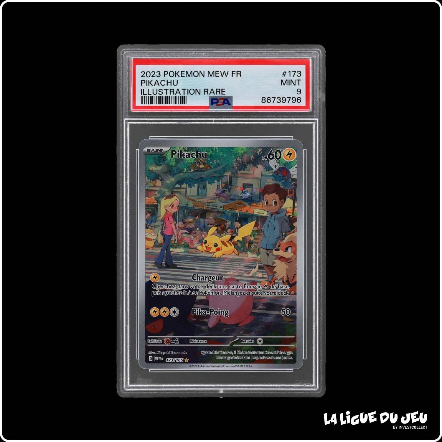 IR - Pokemon - 151 - Pikachu - 173/165 - PSA 9 - Français