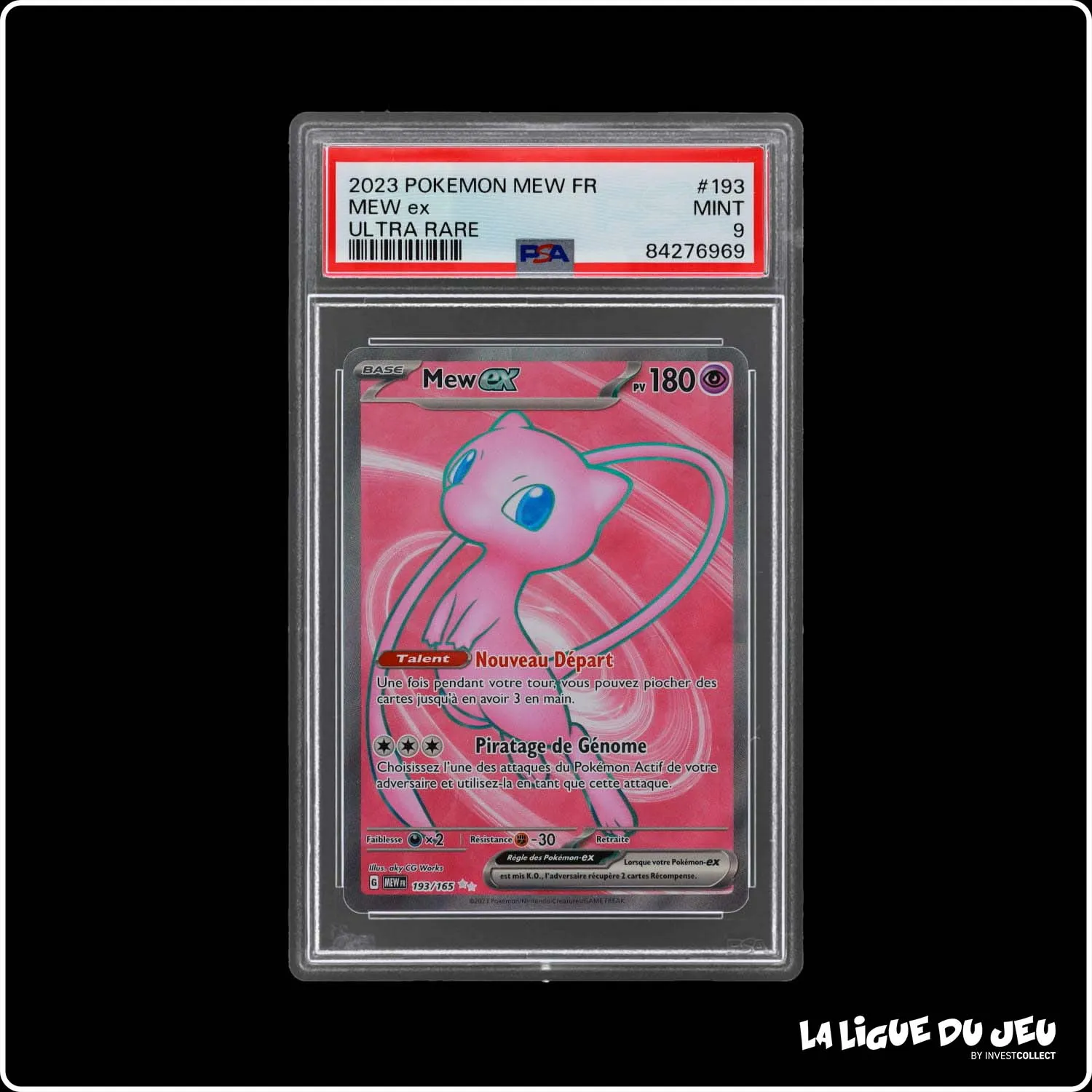 Ultra - Pokemon - 151 - Mew EX - 193/165 - PSA 9 - Français