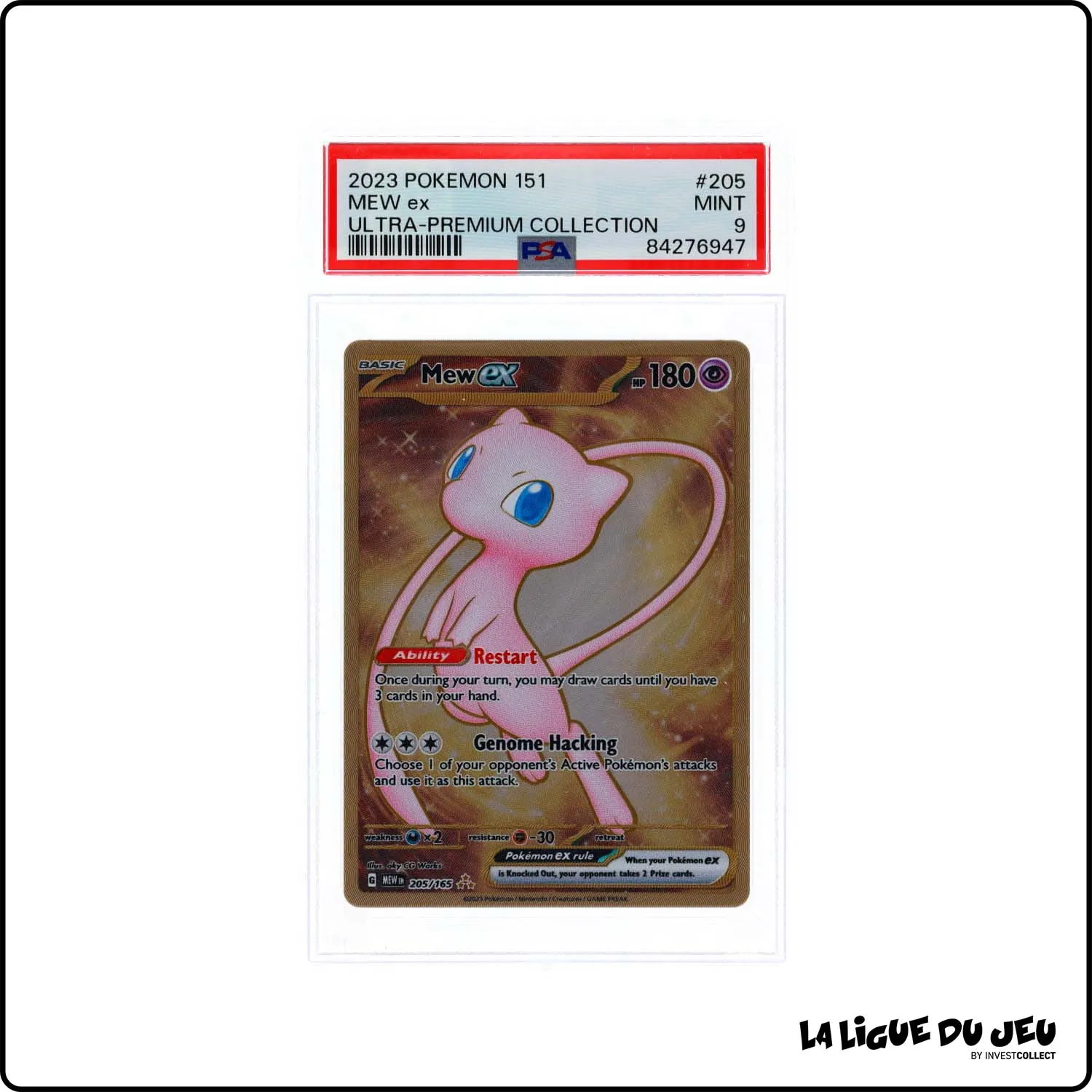 Promo - Pokemon - 151 - Mew EX Carte Métallique - 205/165 - PSA 9 - Anglais