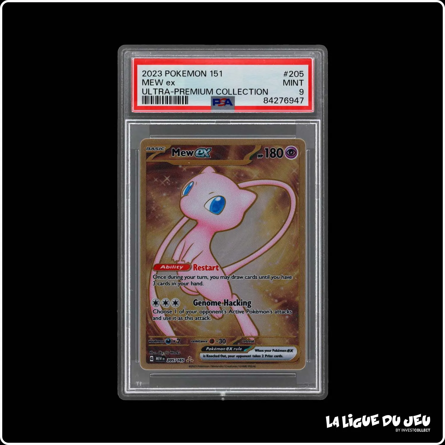 Promo - Pokemon - 151 - Mew EX Carte Métallique - 205/165 - PSA 9 - Anglais