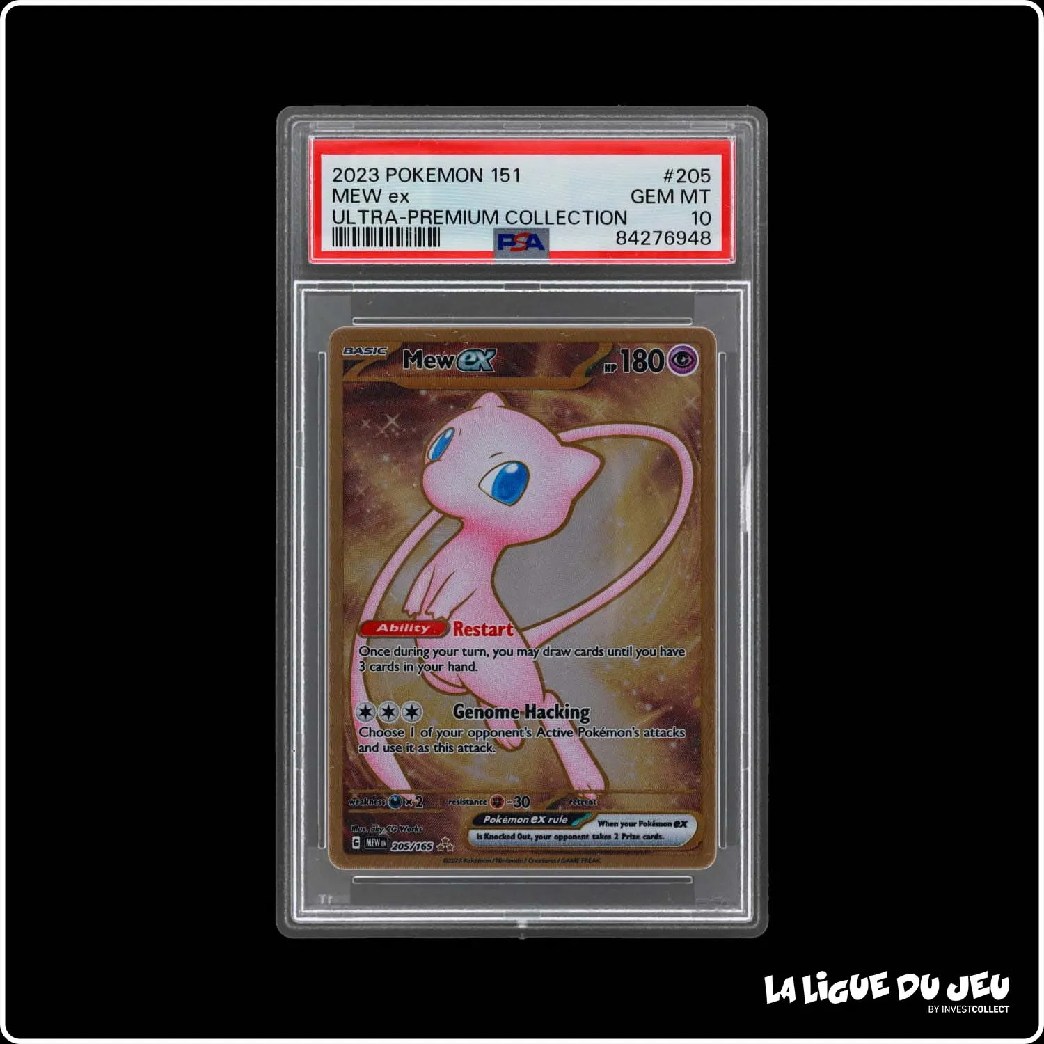 Promo - Pokemon - 151 - Mew EX Carte Métallique - 205/165 - PSA 10 - Anglais