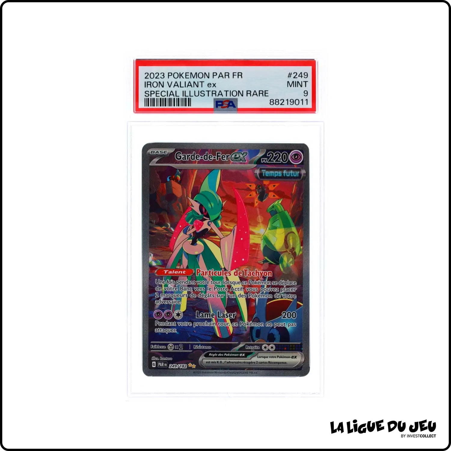 ISR - Pokemon - Faille Paradoxe - Garde-de-Fer EX - 249/182 - PSA 9 - Français