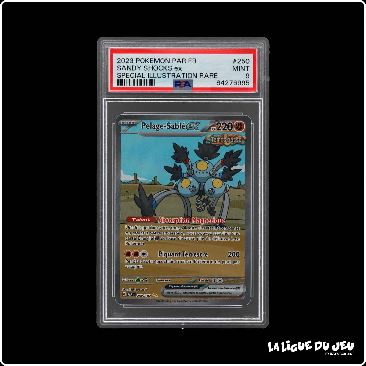 ISR - Pokemon - Faille Paradoxe - Pelage-Sablé EX - 250/182 - PSA 9 - Français