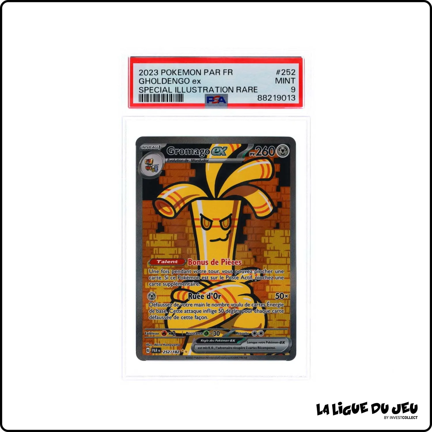 ISR - Pokemon - Faille Paradoxe - Gromago EX - 252/182 - PSA 9 - Français