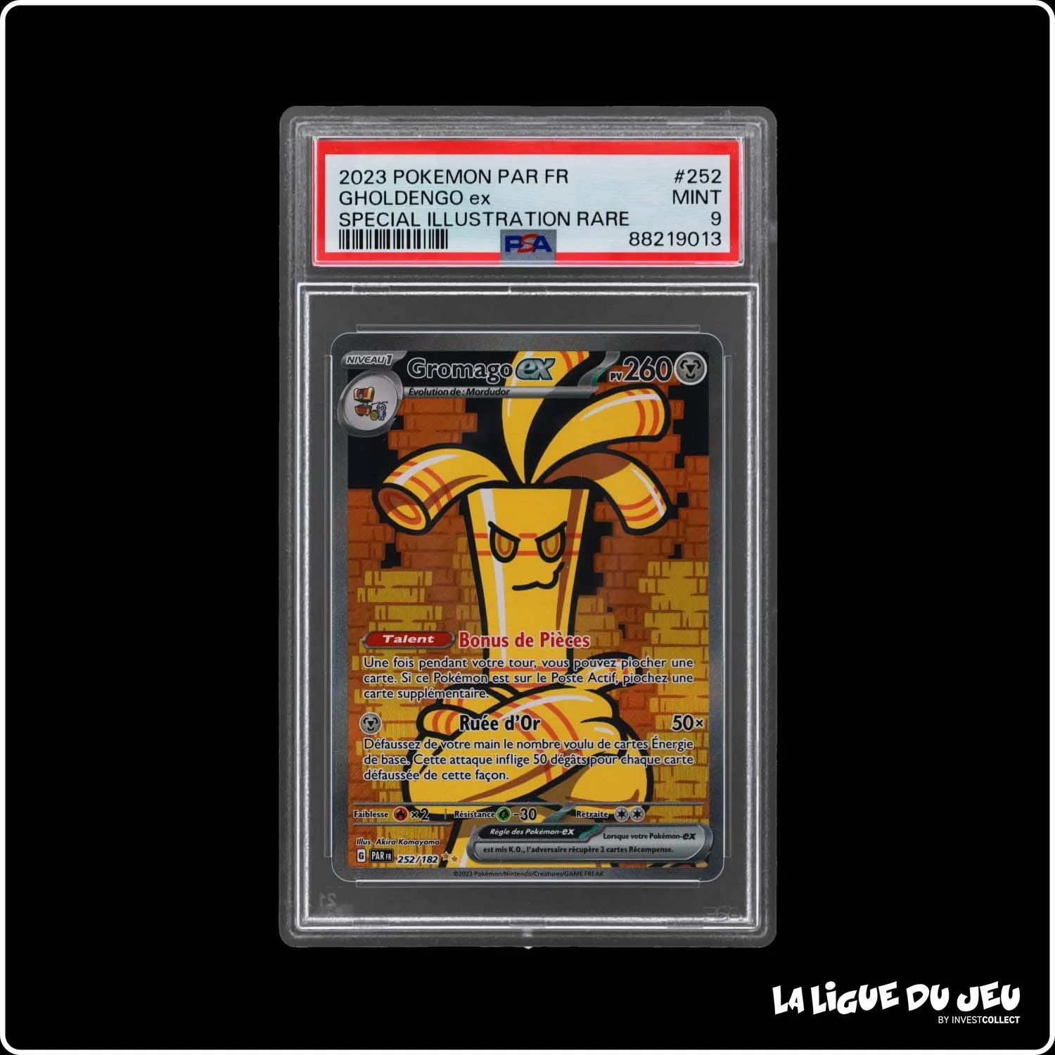 ISR - Pokemon - Faille Paradoxe - Gromago EX - 252/182 - PSA 9 - Français