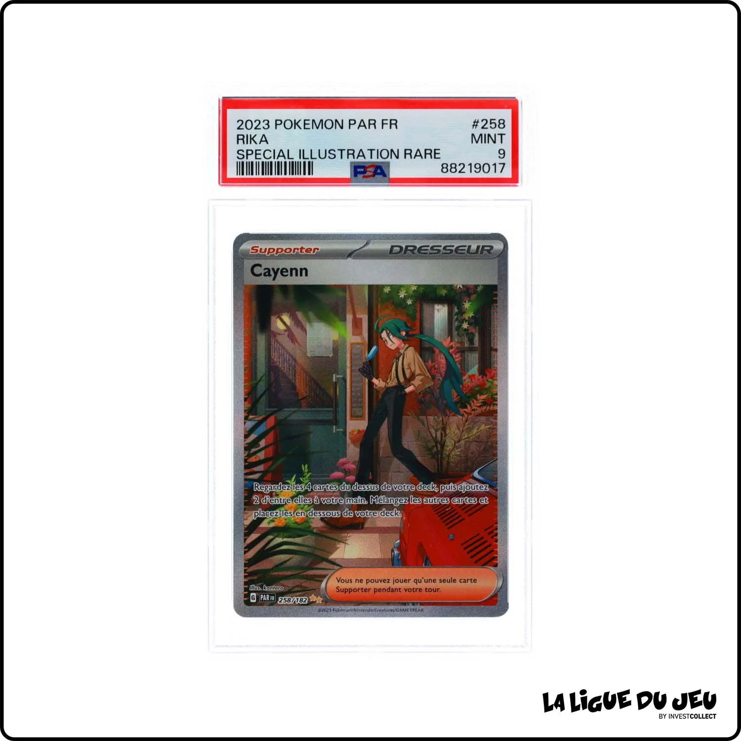 ISR - Pokemon - Faille Paradoxe - Cayenn - 258/182 - PSA 9 - Français