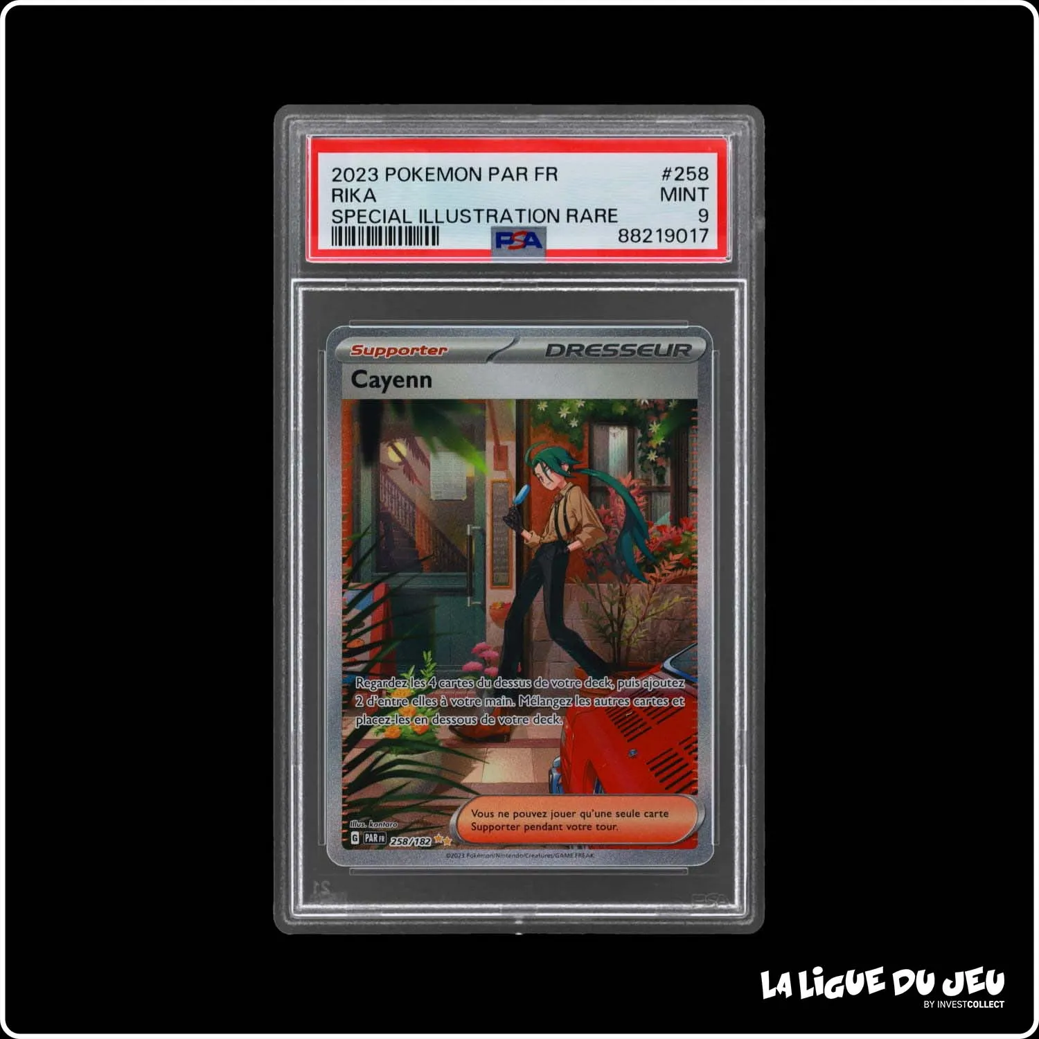 ISR - Pokemon - Faille Paradoxe - Cayenn - 258/182 - PSA 9 - Français