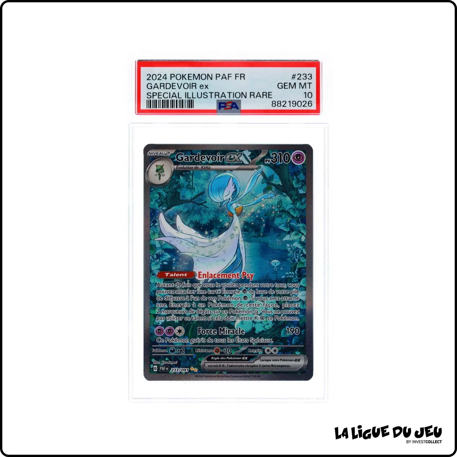 ISR - Pokemon - Destinées de Paldea - Gardevoir EX - 233/91 - PSA 10 - Français