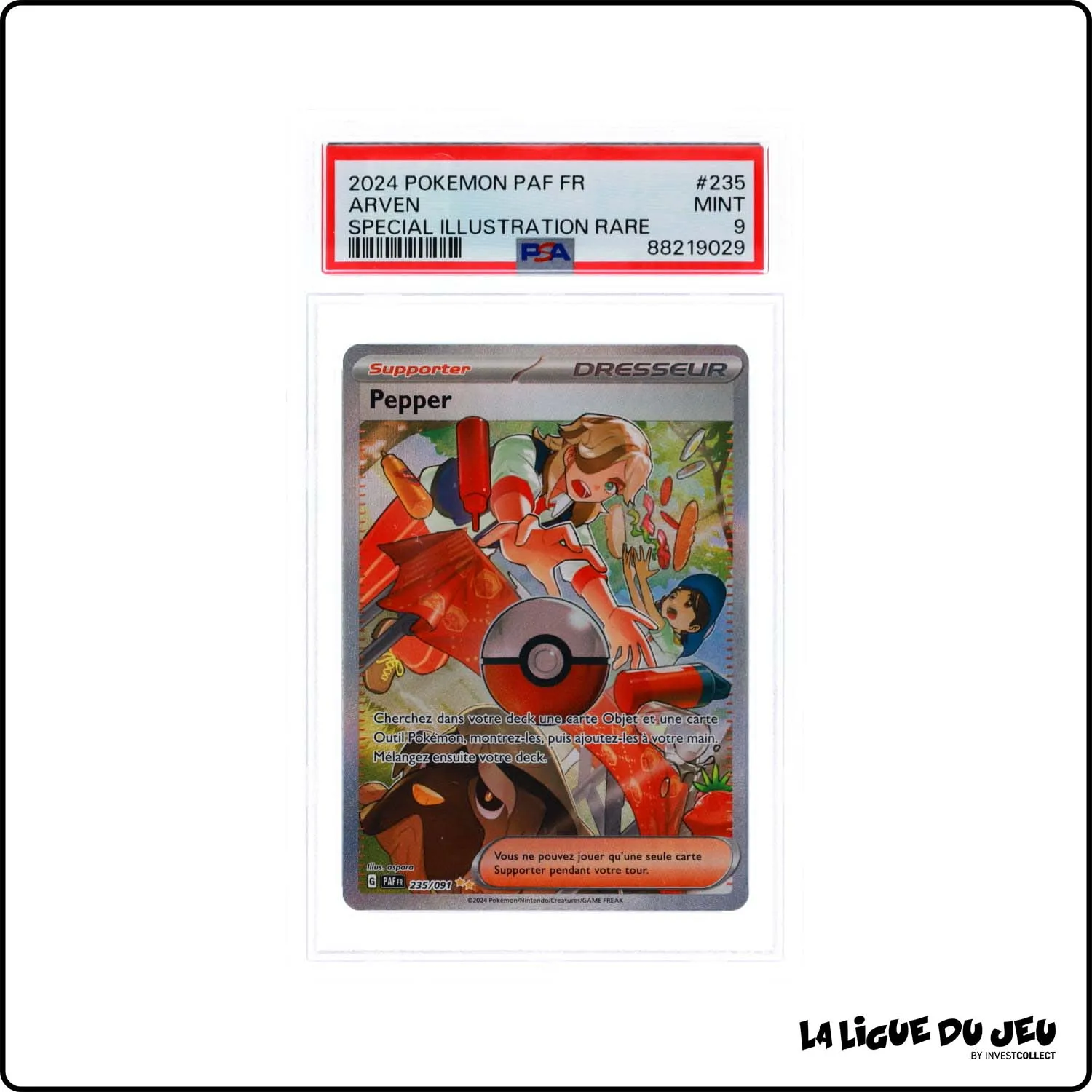 ISR - Pokemon - Destinées de Paldea - Pepper - 235/91 - PSA 9 - Français