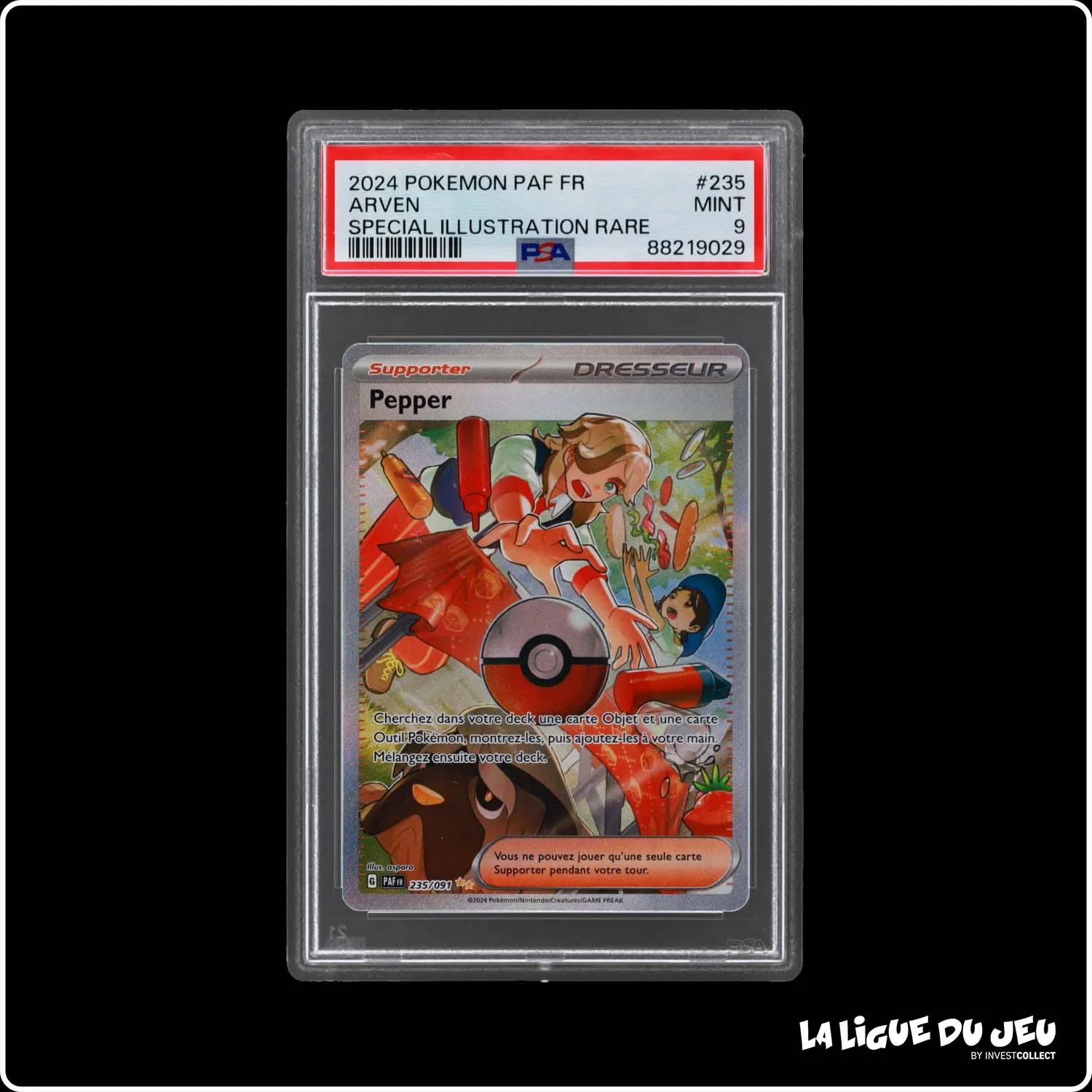 ISR - Pokemon - Destinées de Paldea - Pepper - 235/91 - PSA 9 - Français