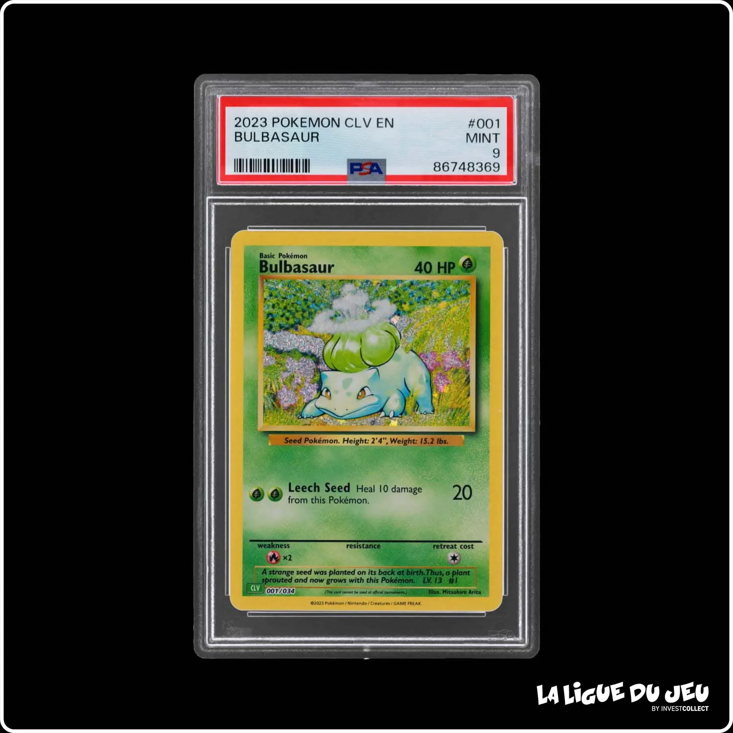 Holo - Pokemon - Classic Deck Venusaur - Bulbasaur - 001/034 - PSA 9 - Anglais