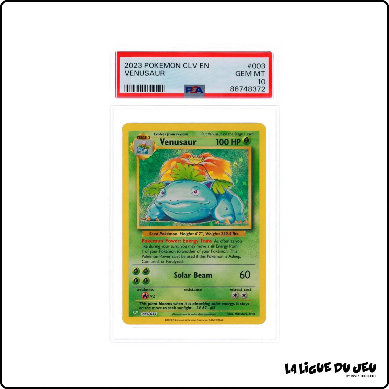 Holo - Pokemon - Classic Deck Venusaur - Venusaur - 003/034 - PSA 10 - Anglais