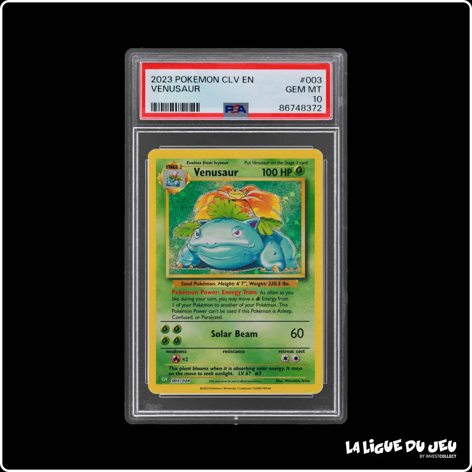 Holo - Pokemon - Classic Deck Venusaur - Venusaur - 003/034 - PSA 10 - Anglais