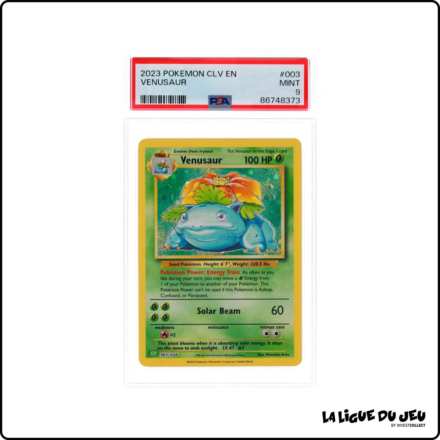 Holo - Pokemon - Classic Deck Venusaur - Venusaur - 003/034 - PSA 9 - Anglais