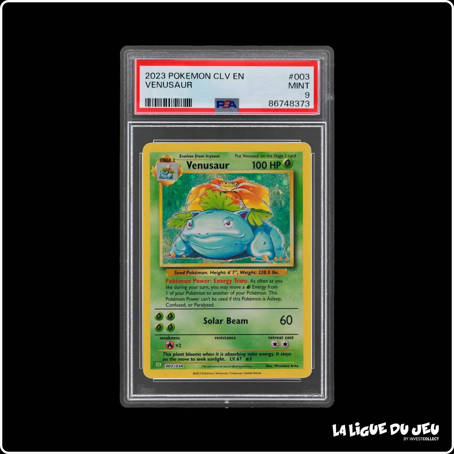 Holo - Pokemon - Classic Deck Venusaur - Venusaur - 003/034 - PSA 9 - Anglais