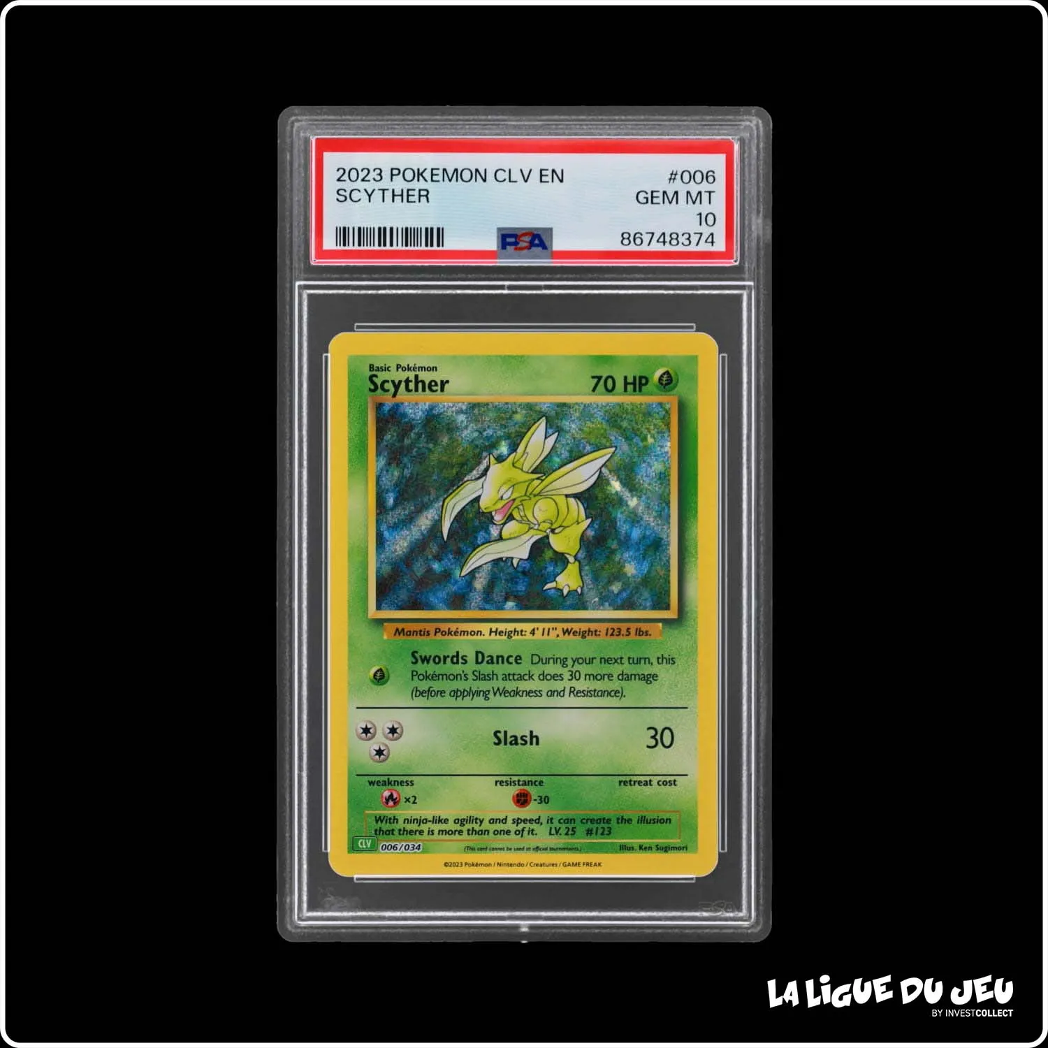 Holo - Pokemon - Classic Deck Venusaur - Scyther - 006/034 - PSA 10 - Anglais