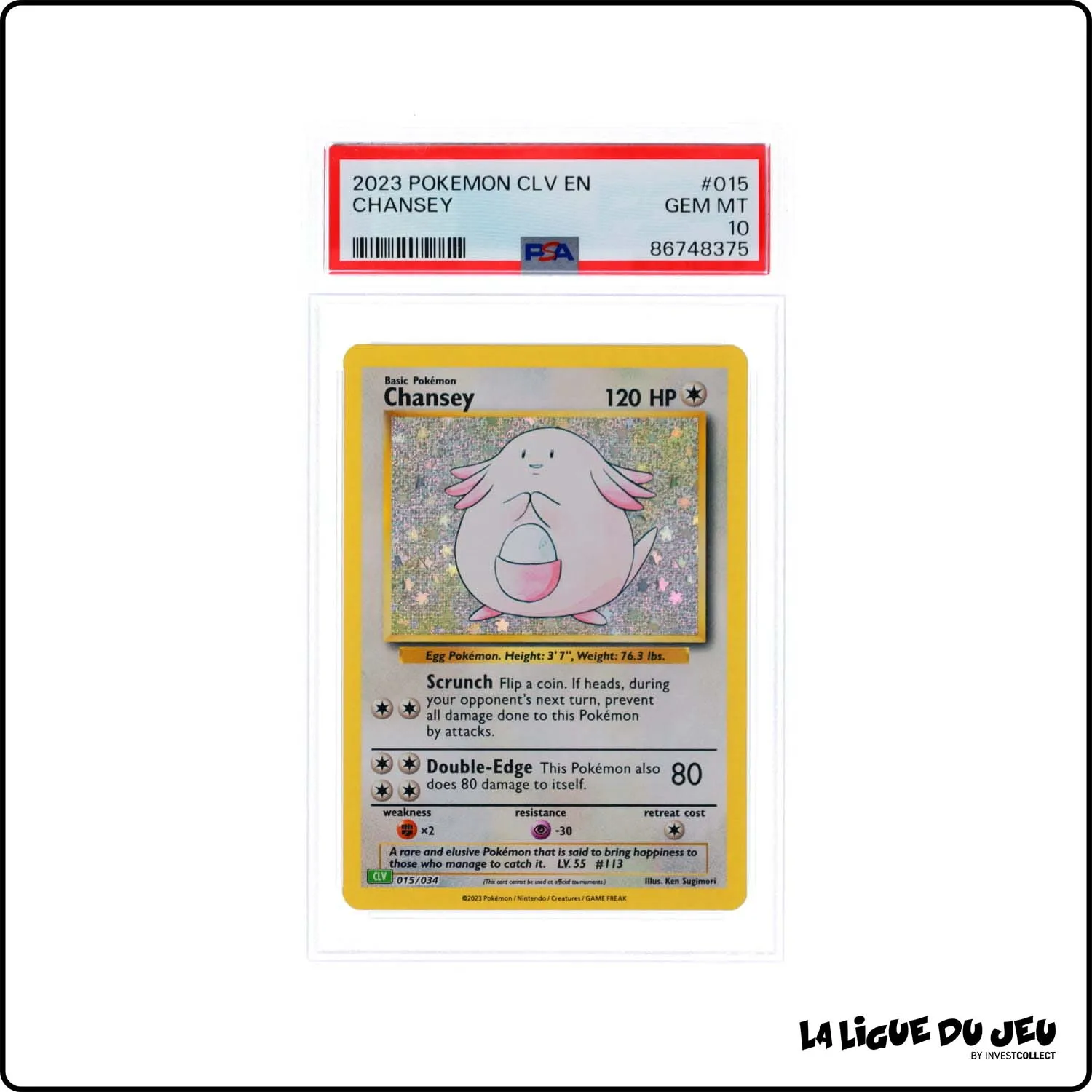 Holo - Pokemon - Classic Deck Venusaur - Chansey - 015/032 - PSA 10 - Anglais