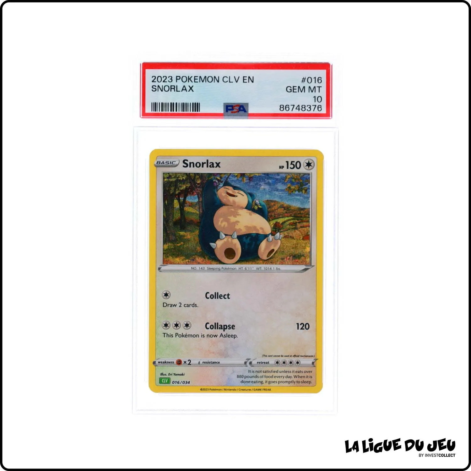 Holo - Pokemon - Classic Deck Venusaur - Snorlax - 016/032 - PSA 10 - Anglais