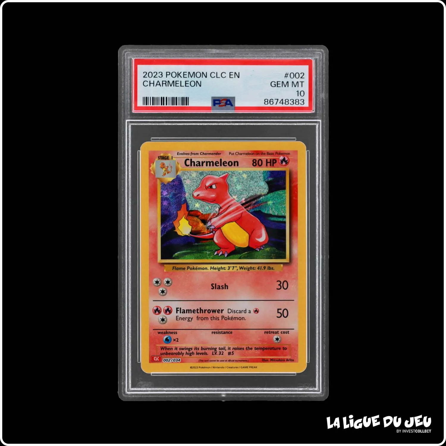 Holo - Pokemon - Classic Deck Charizard - Charmeleon - 002/034 - PSA 10 - Anglais