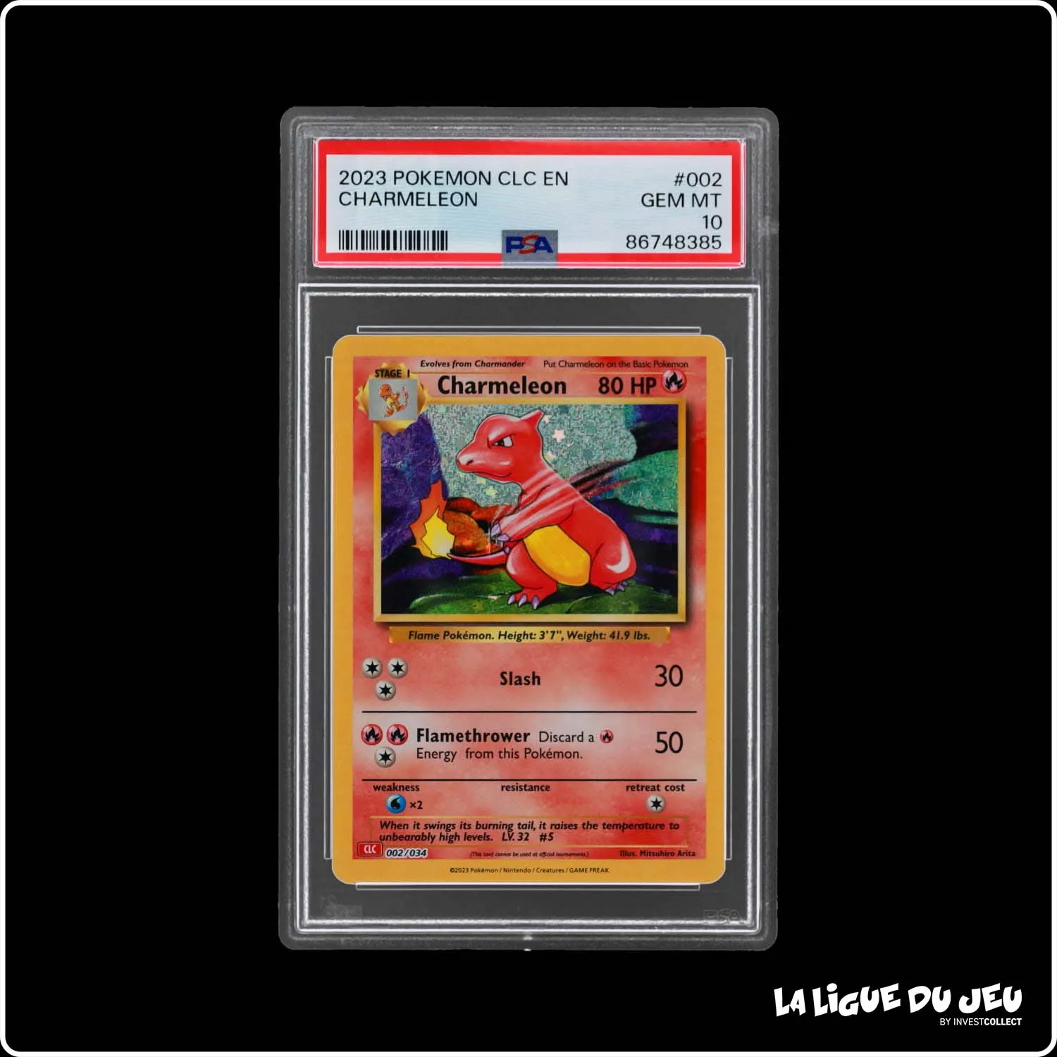 Holo - Pokemon - Classic Deck Charizard - Charmeleon - 002/034 - PSA 10 - Anglais