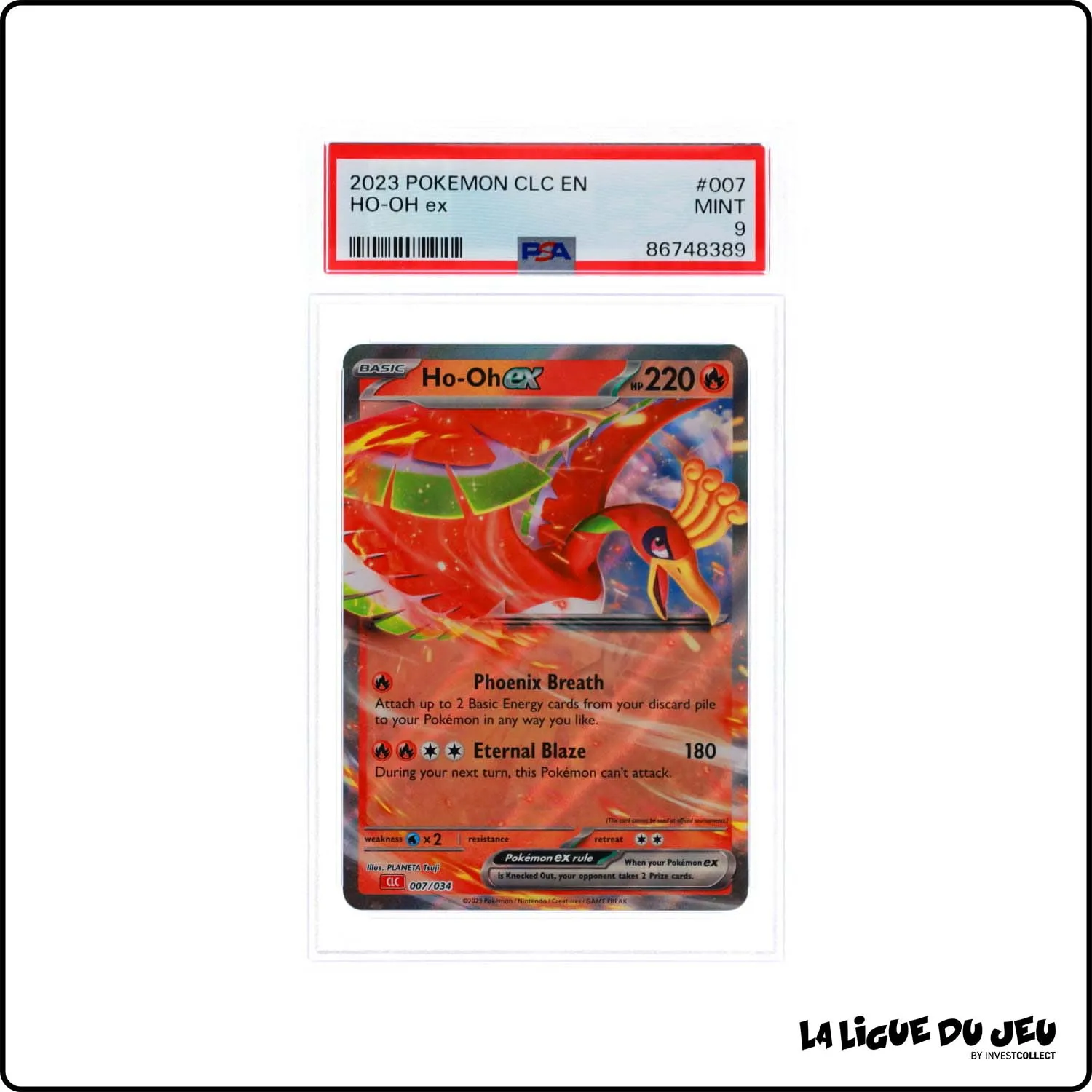 Holo - Pokemon - Classic Deck Charizard - Ho-Oh EX - 007/034 - PSA 9 - Anglais