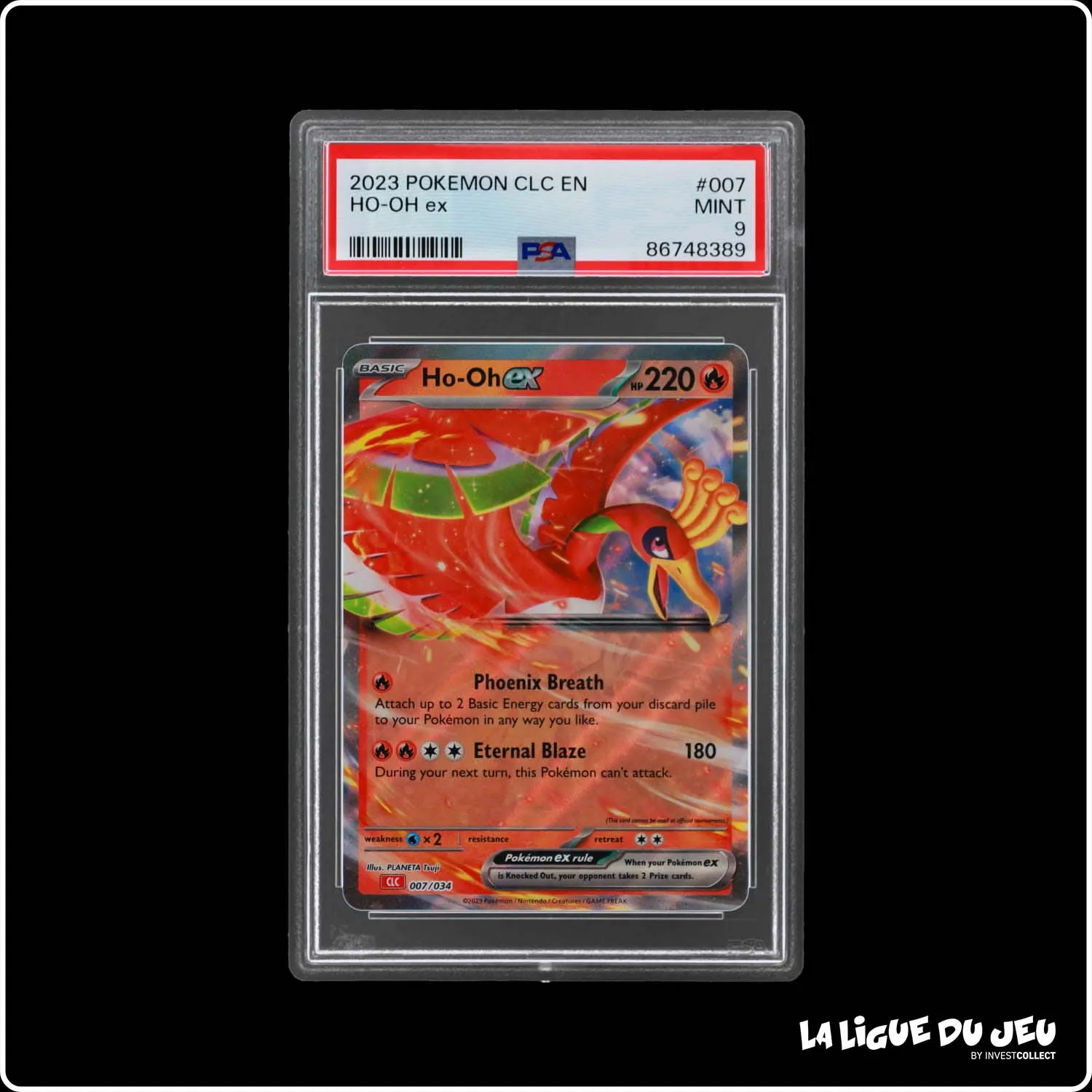 Holo - Pokemon - Classic Deck Charizard - Ho-Oh EX - 007/034 - PSA 9 - Anglais