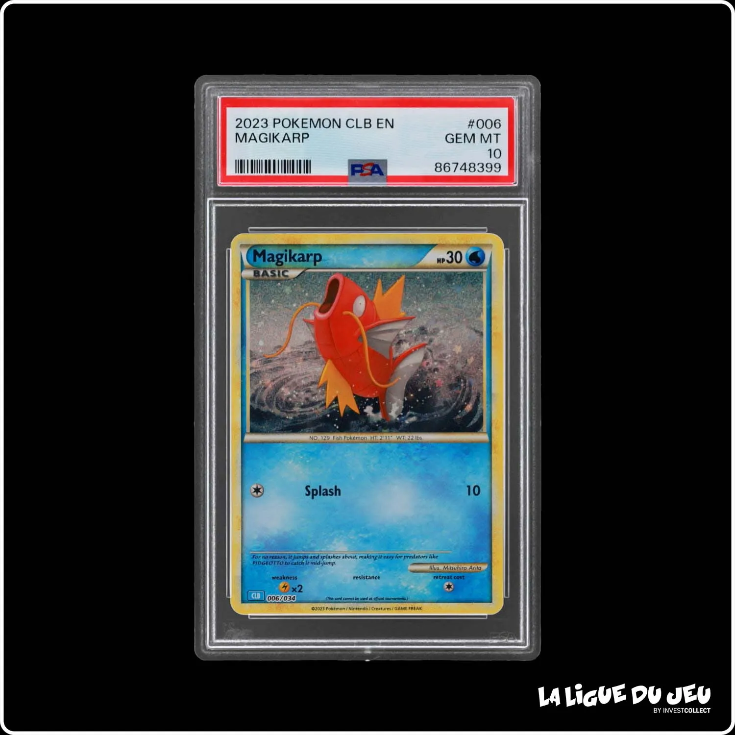 Holo - Pokemon - Classic Deck Blastoise - Magikarp - 006/034 - PSA 10 - Anglais