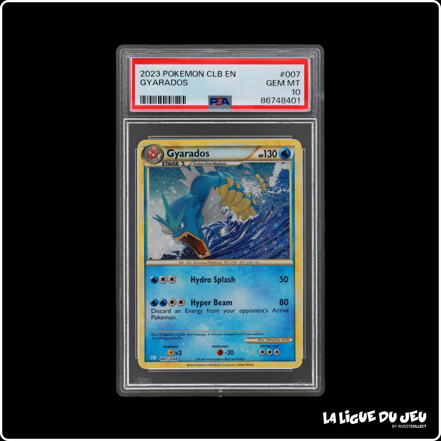 Holo - Pokemon - Classic Deck Blastoise - Gyarados - 007/034 - PSA 10 - Anglais