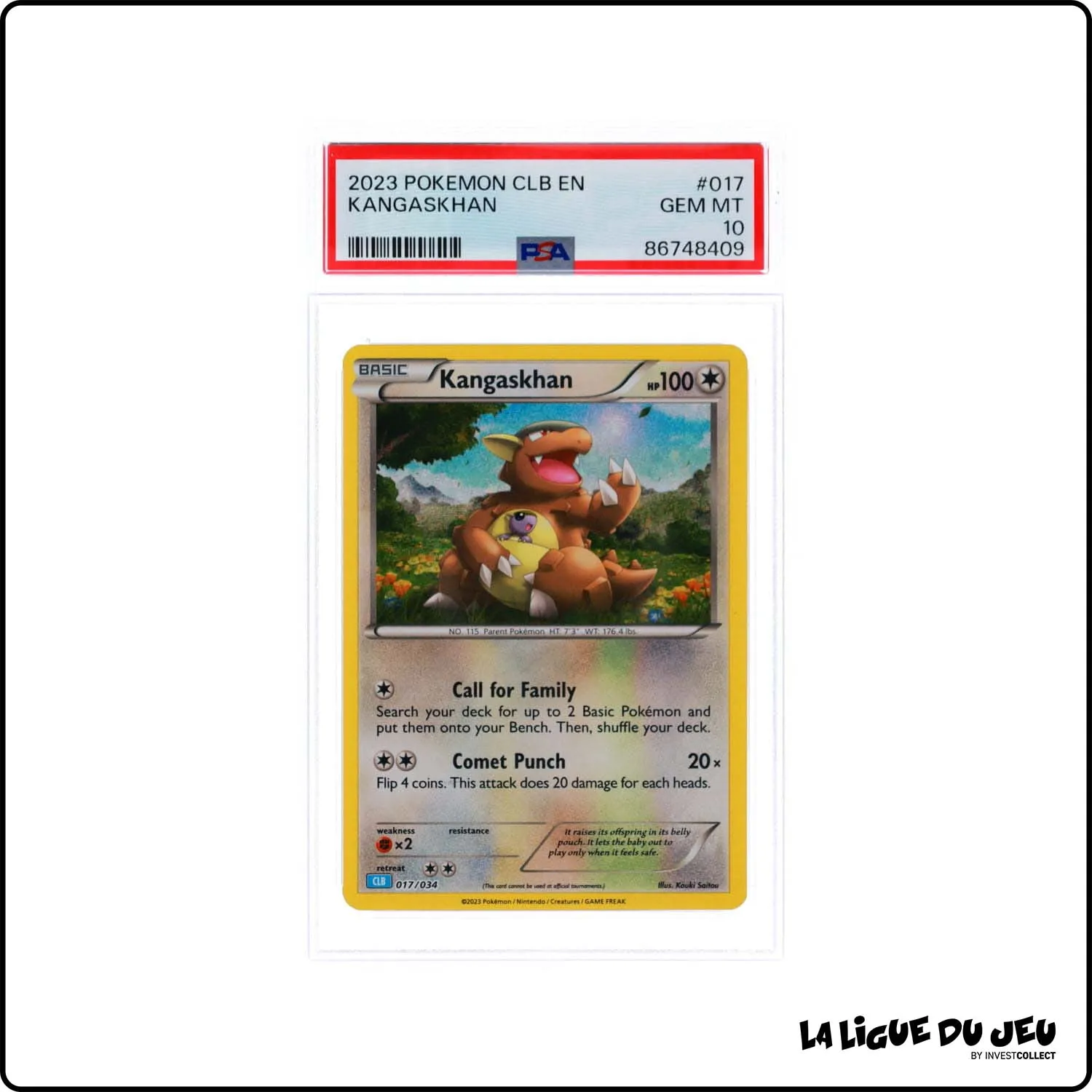 Holo - Pokemon - Classic Deck Blastoise - Kangaskhan - 017/034 - PSA 10 - Anglais