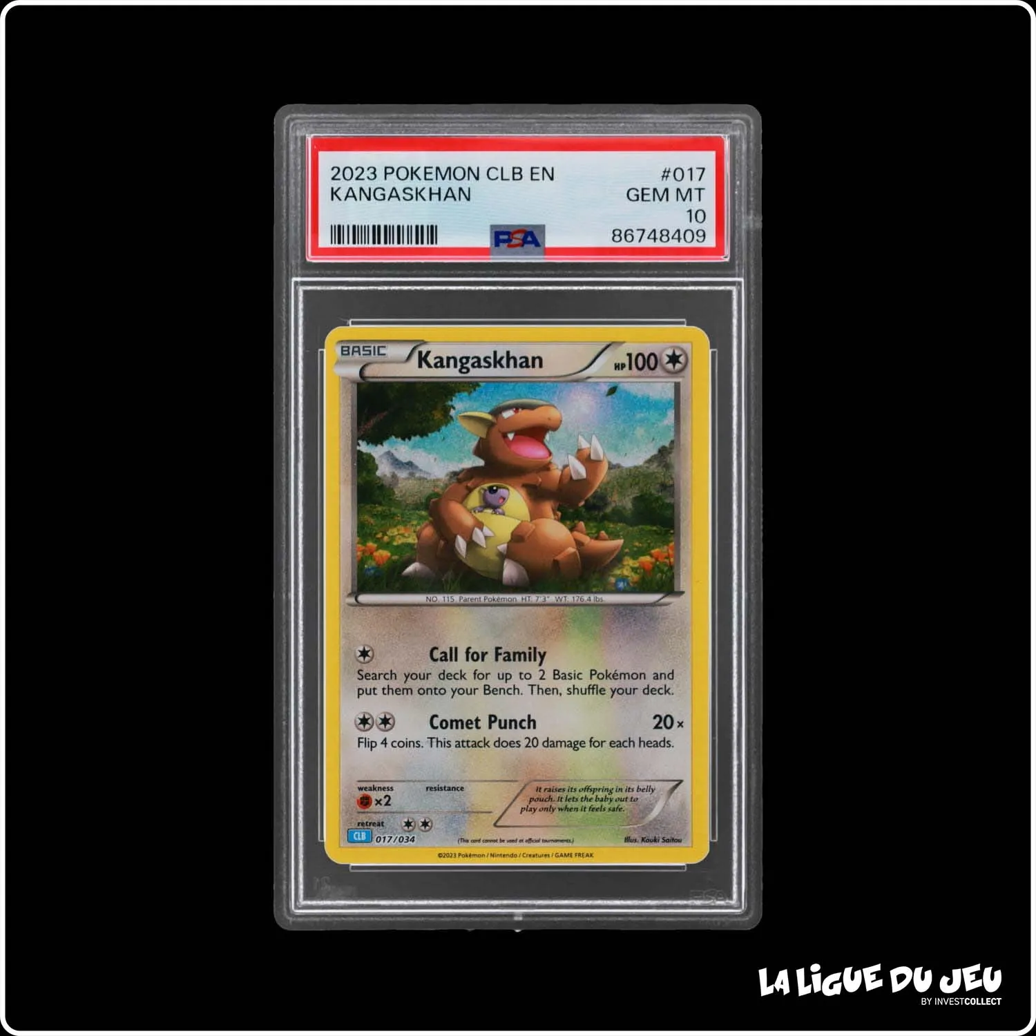 Holo - Pokemon - Classic Deck Blastoise - Kangaskhan - 017/034 - PSA 10 - Anglais