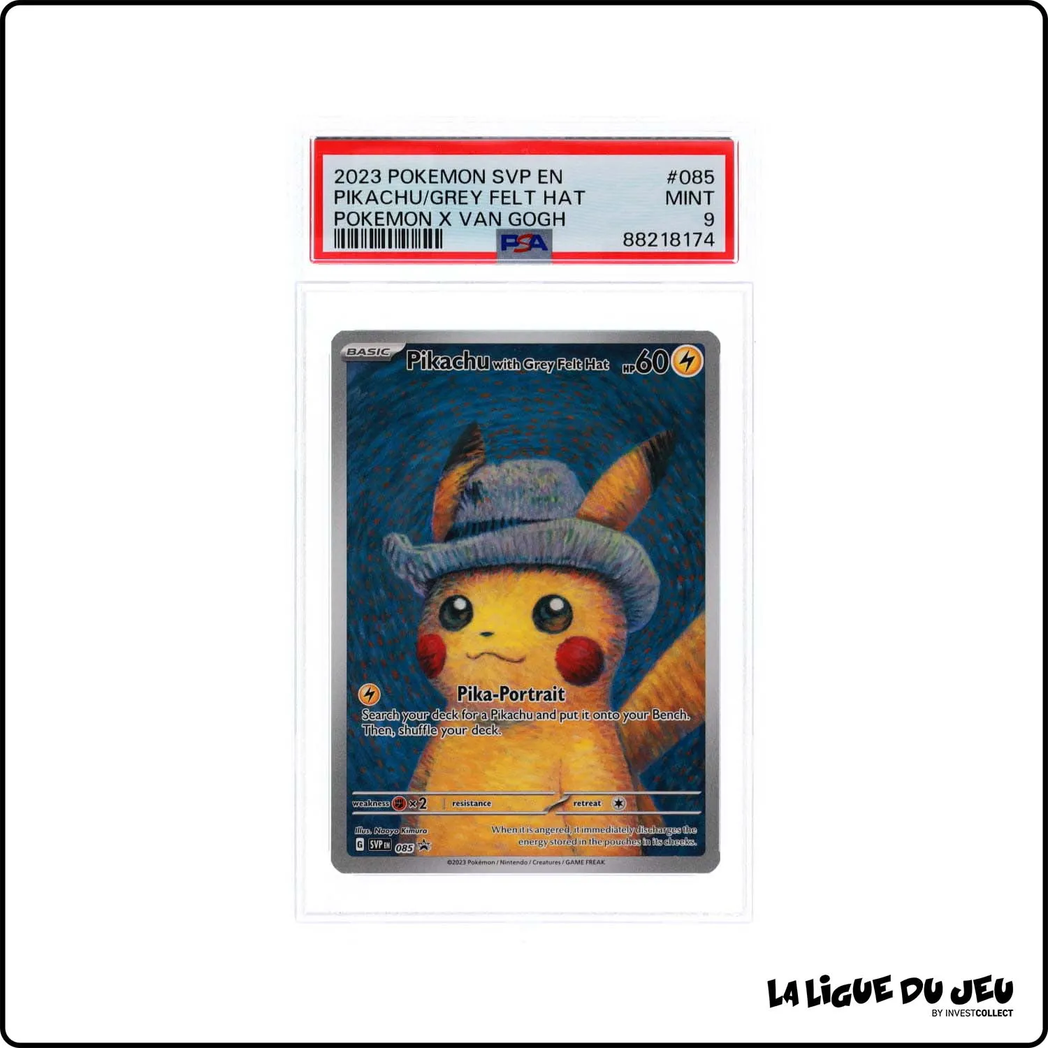 Promo - Pokemon - Écarlate et Violet Promo - Pikachu with Grey Felt Hat - SVP085 - PSA 9 - Anglais