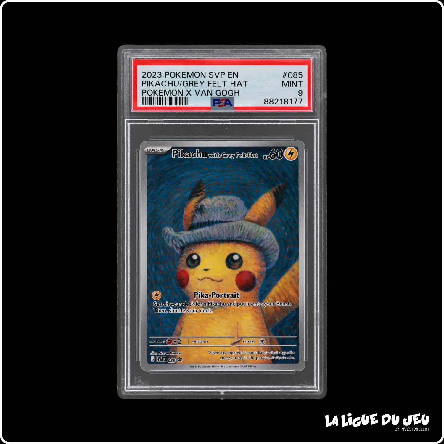 Promo - Pokemon - Écarlate et Violet Promo - Pikachu with Grey Felt Hat - SVP085 - PSA 9 - Anglais