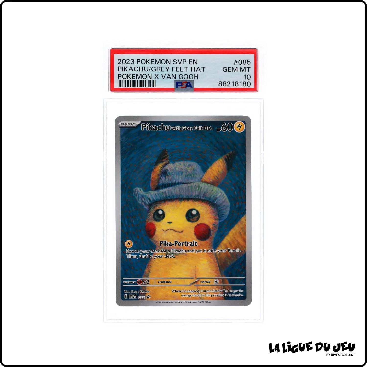 Promo - Pokemon - Écarlate et Violet Promo - Pikachu with Grey Felt Hat - SVP085 - PSA 10 - Anglais