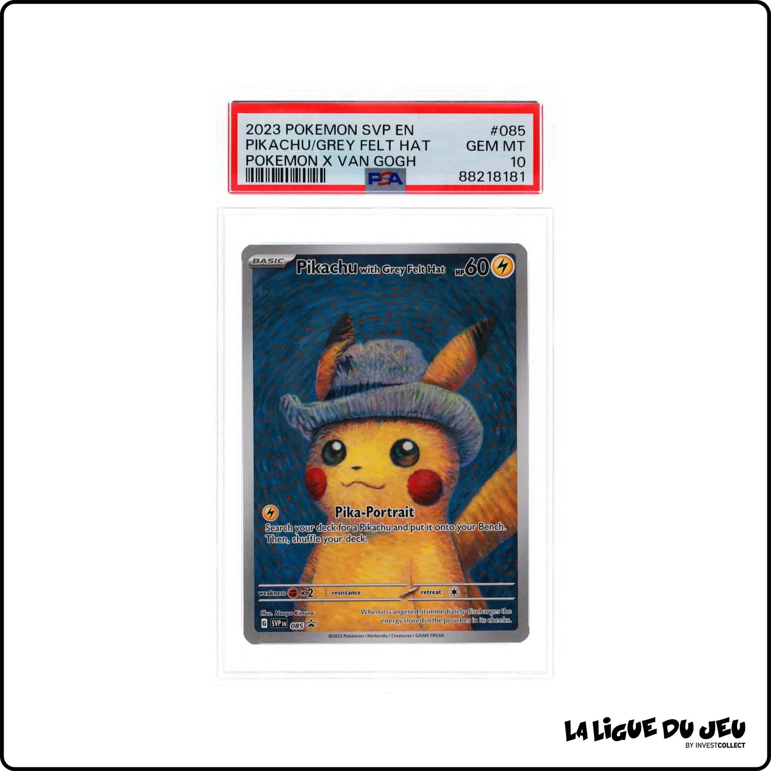 Promo - Pokemon - Écarlate et Violet Promo - Pikachu with Grey Felt Hat - SVP085 - PSA 10 - Anglais