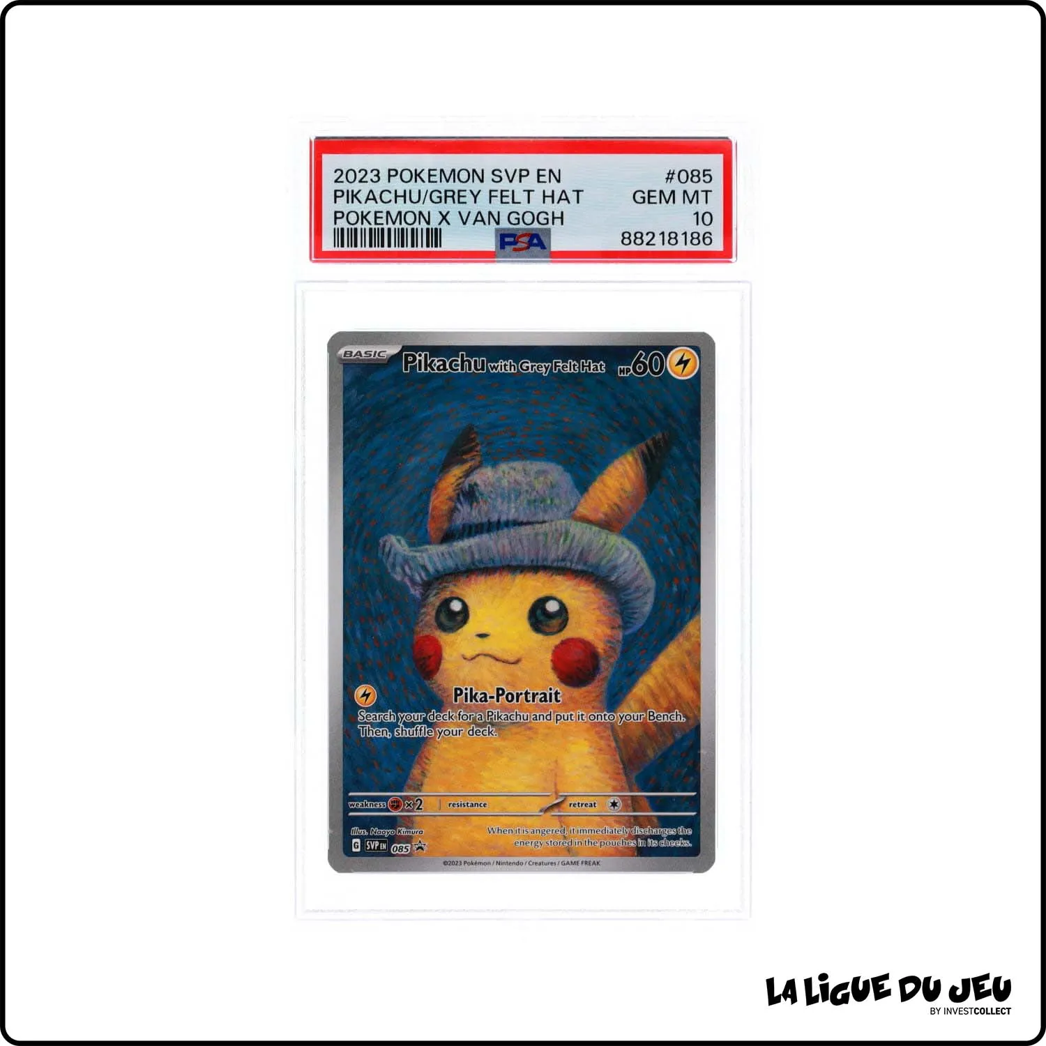 Promo - Pokemon - Écarlate et Violet Promo - Pikachu with Grey Felt Hat - SVP085 - PSA 10 - Anglais