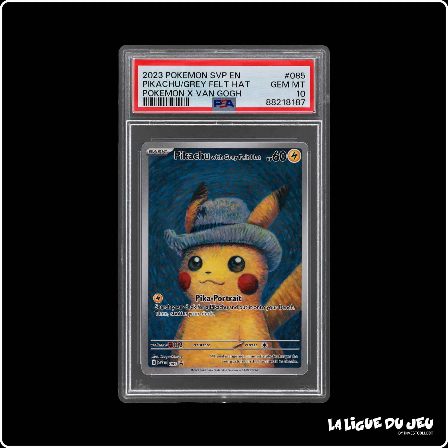 Promo - Pokemon - Écarlate et Violet Promo - Pikachu with Grey Felt Hat - SVP085 - PSA 10 - Anglais