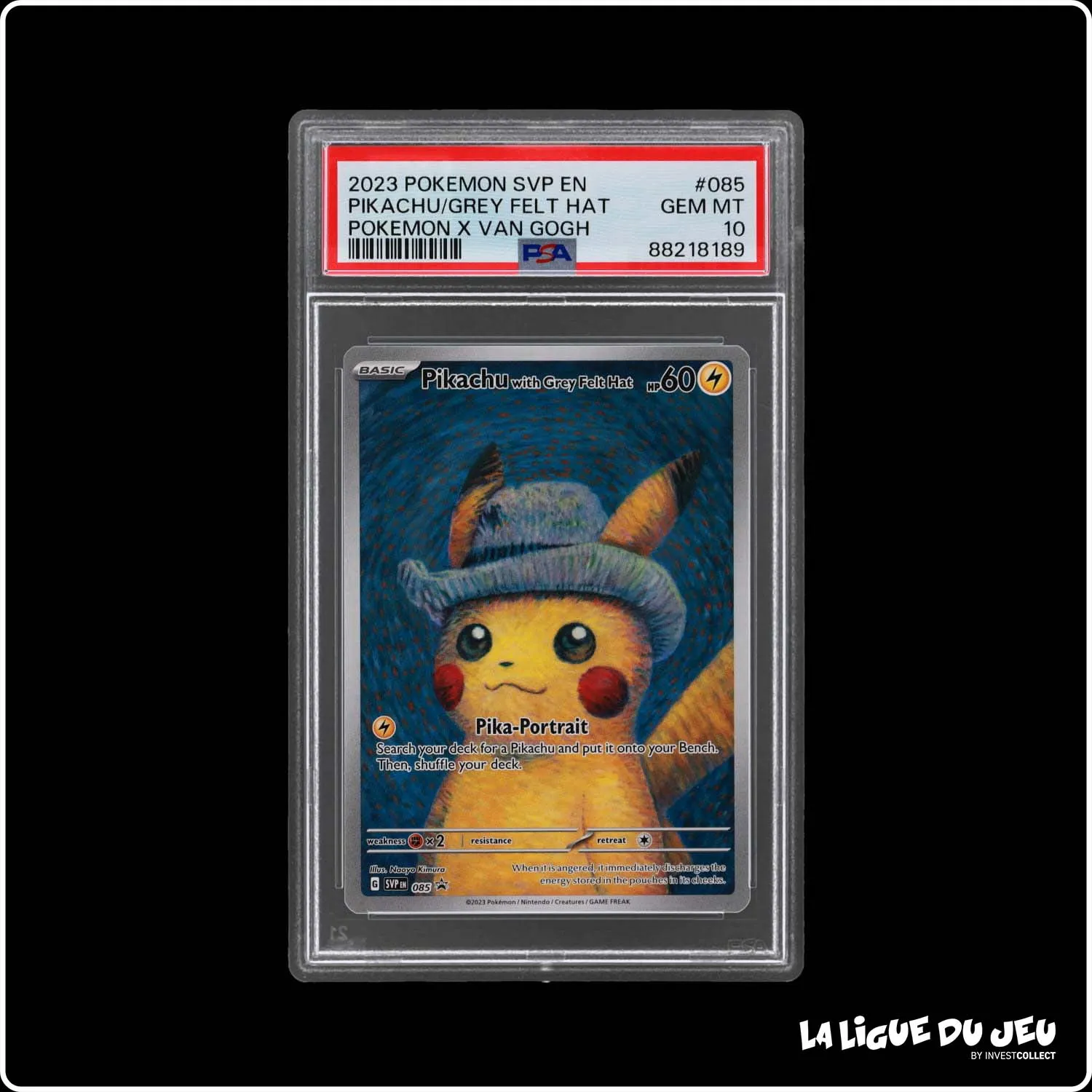 Promo - Pokemon - Écarlate et Violet Promo - Pikachu with Grey Felt Hat - SVP085 - PSA 10 - Anglais