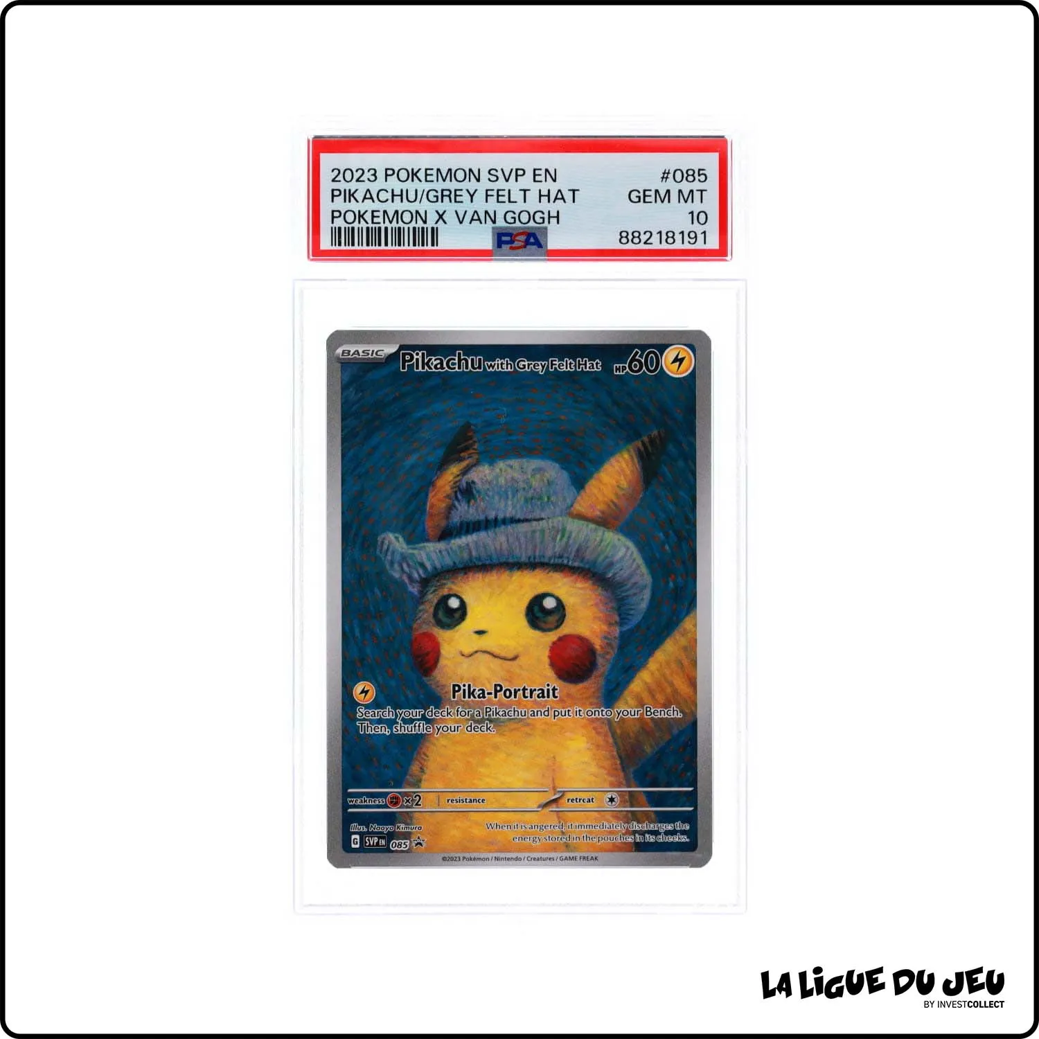 Promo - Pokemon - Écarlate et Violet Promo - Pikachu with Grey Felt Hat - SVP085 - PSA 10 - Anglais