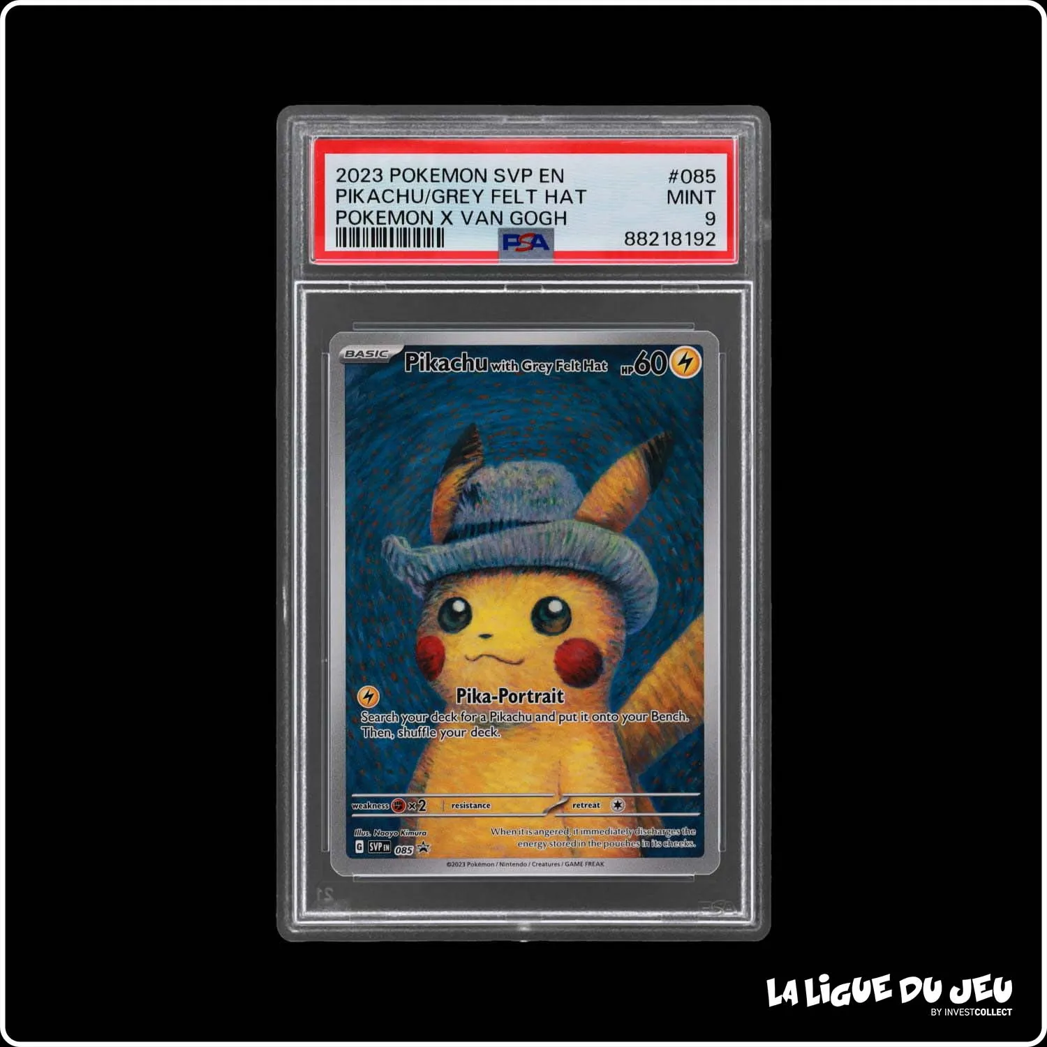 Promo - Pokemon - Écarlate et Violet Promo - Pikachu with Grey Felt Hat - SVP085 - PSA 9 - Anglais