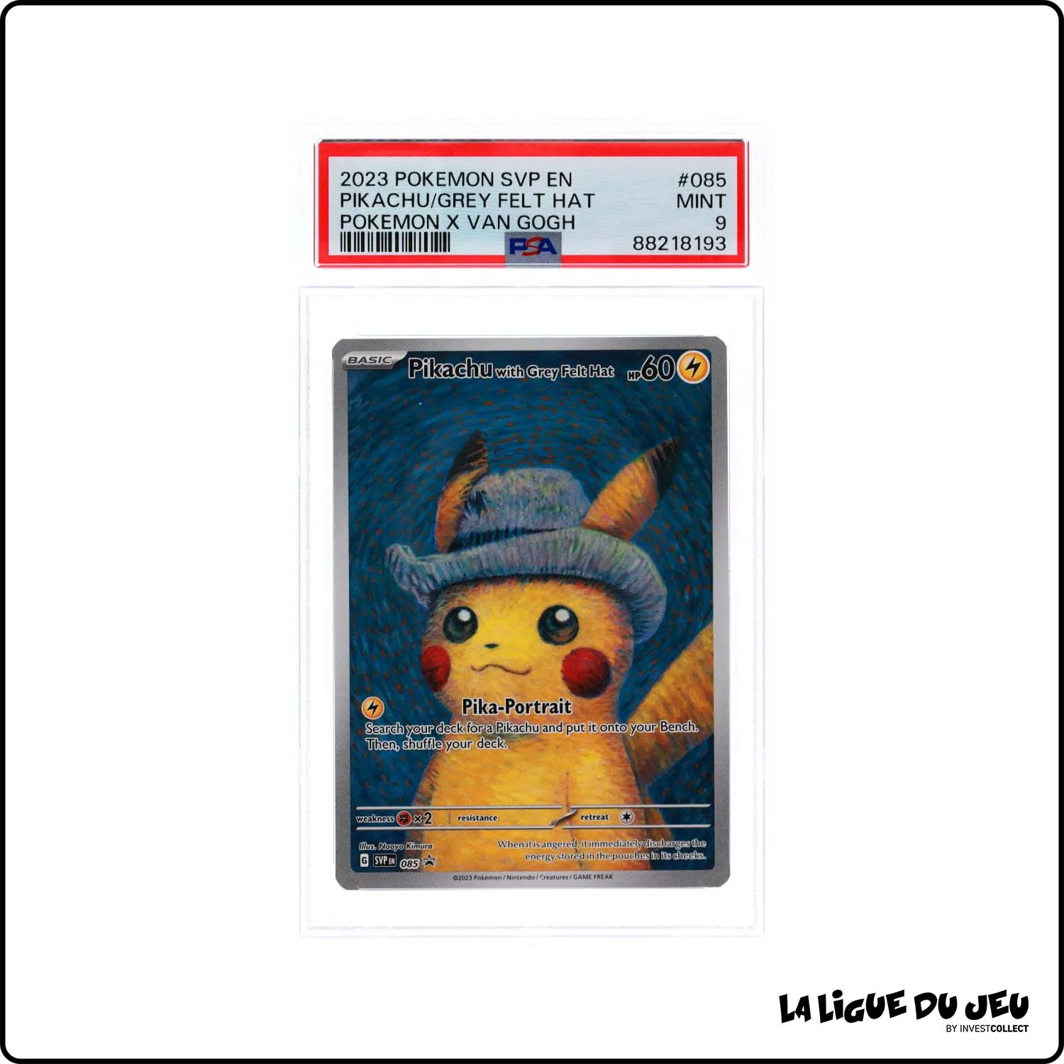 Promo - Pokemon - Écarlate et Violet Promo - Pikachu with Grey Felt Hat - SVP085 - PSA 9 - Anglais