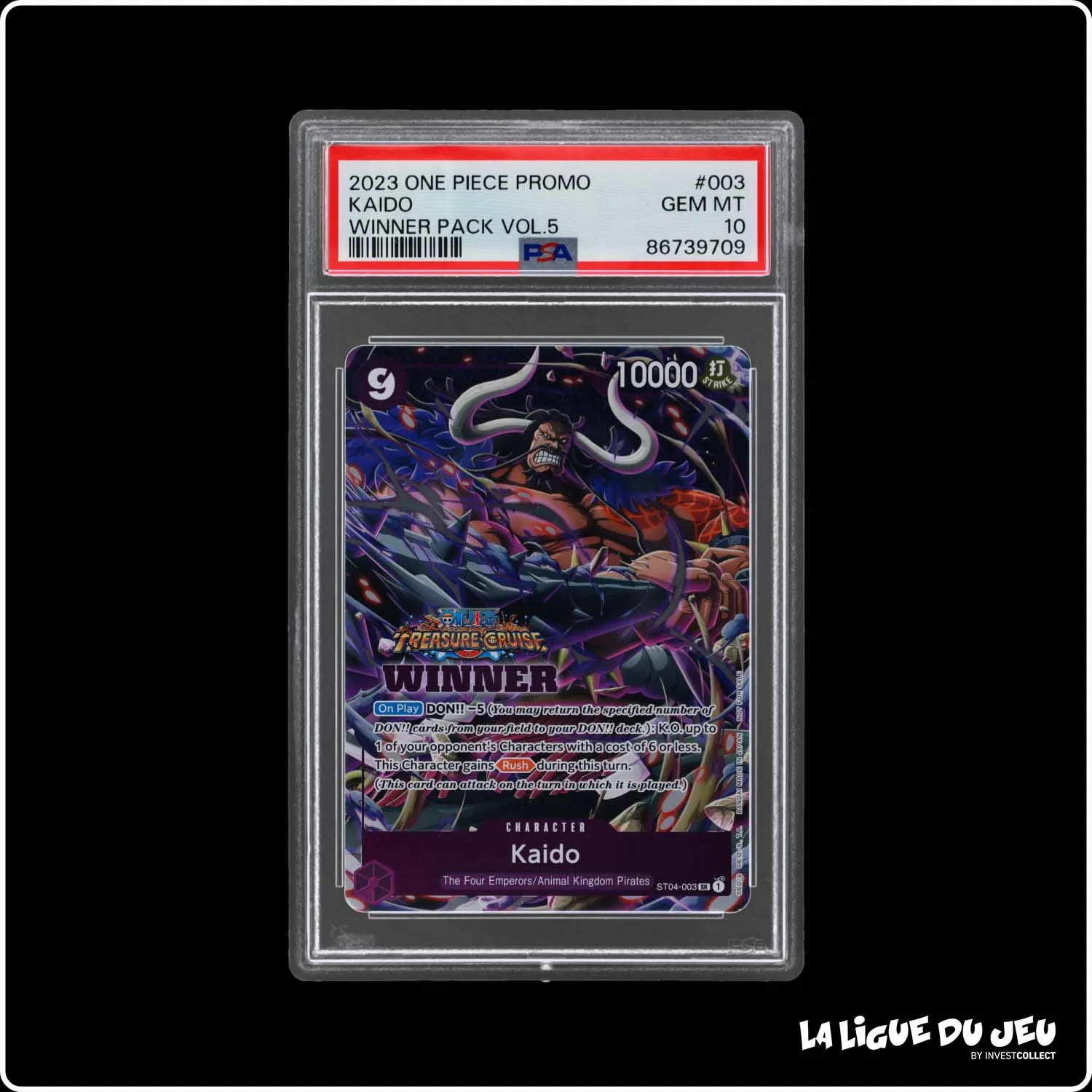 SR - One Piece - One Piece Promo - Kaido Winner Pack Vol.5 - ST04-003 - PSA 10 - Anglais