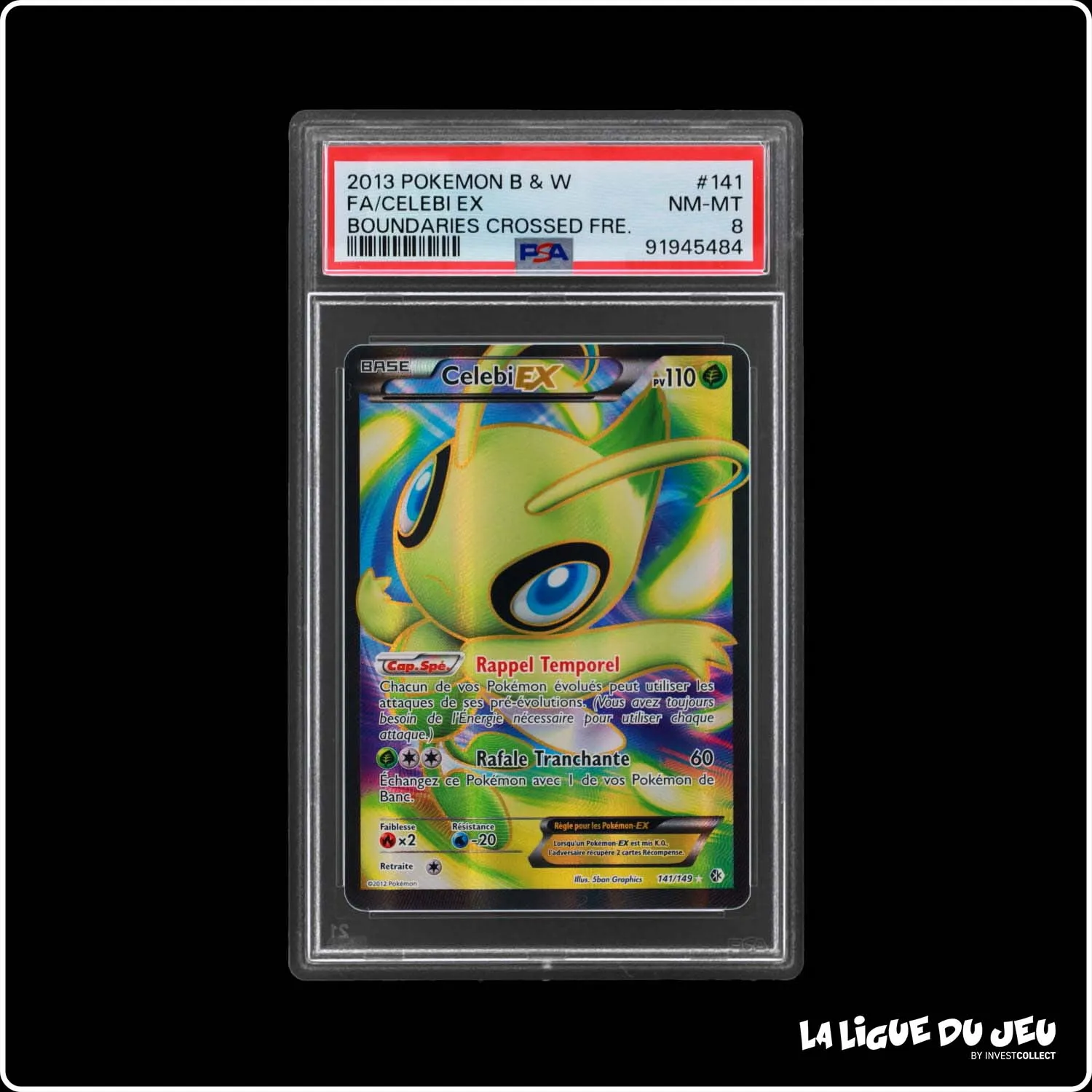 Ultra - Pokemon - Frontières Franchies - Celebi EX 141/149 - PSA 8 - Français