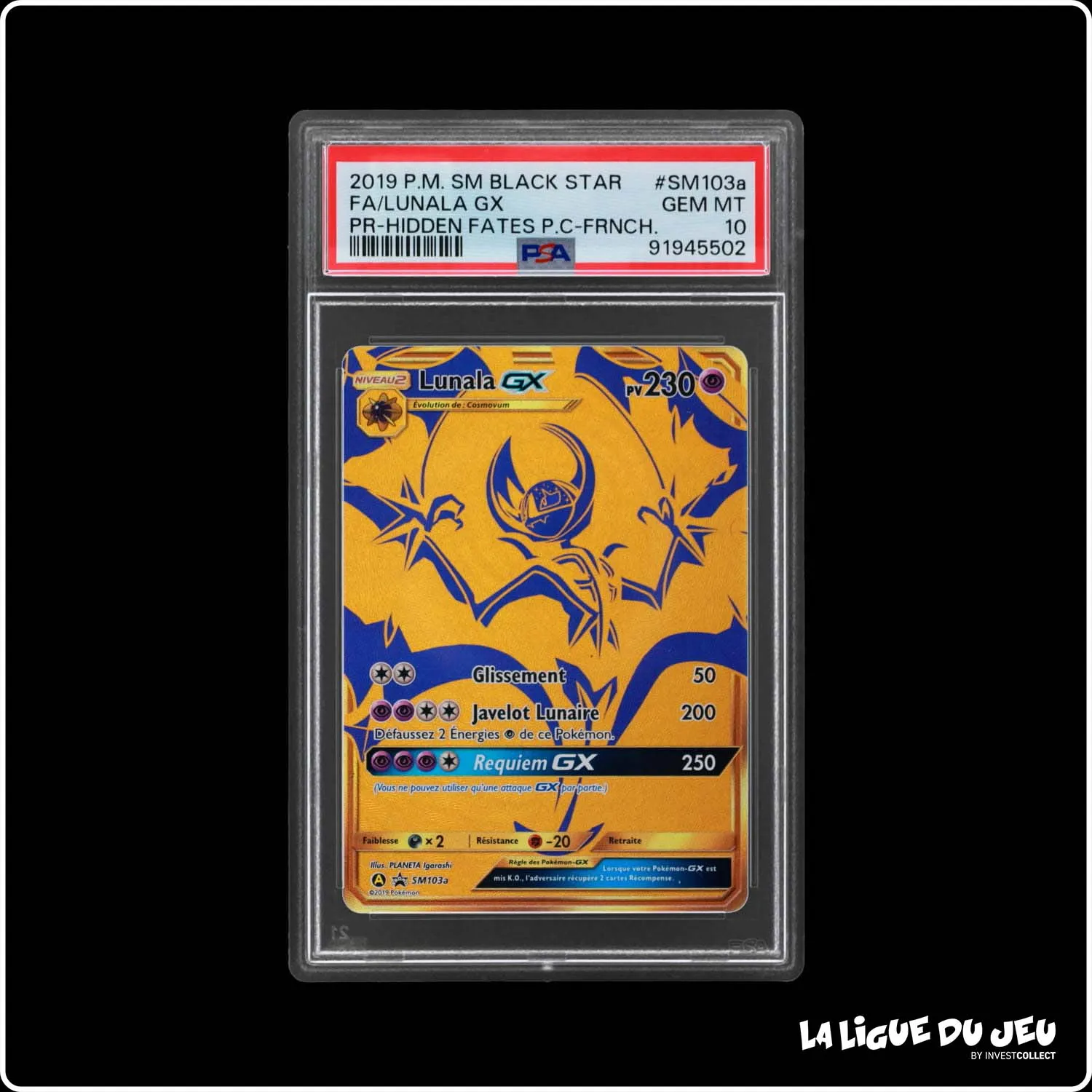 Promo - Pokemon - Soleil et Lune Promo - Lunala GX SM103a - PSA 10 - Français