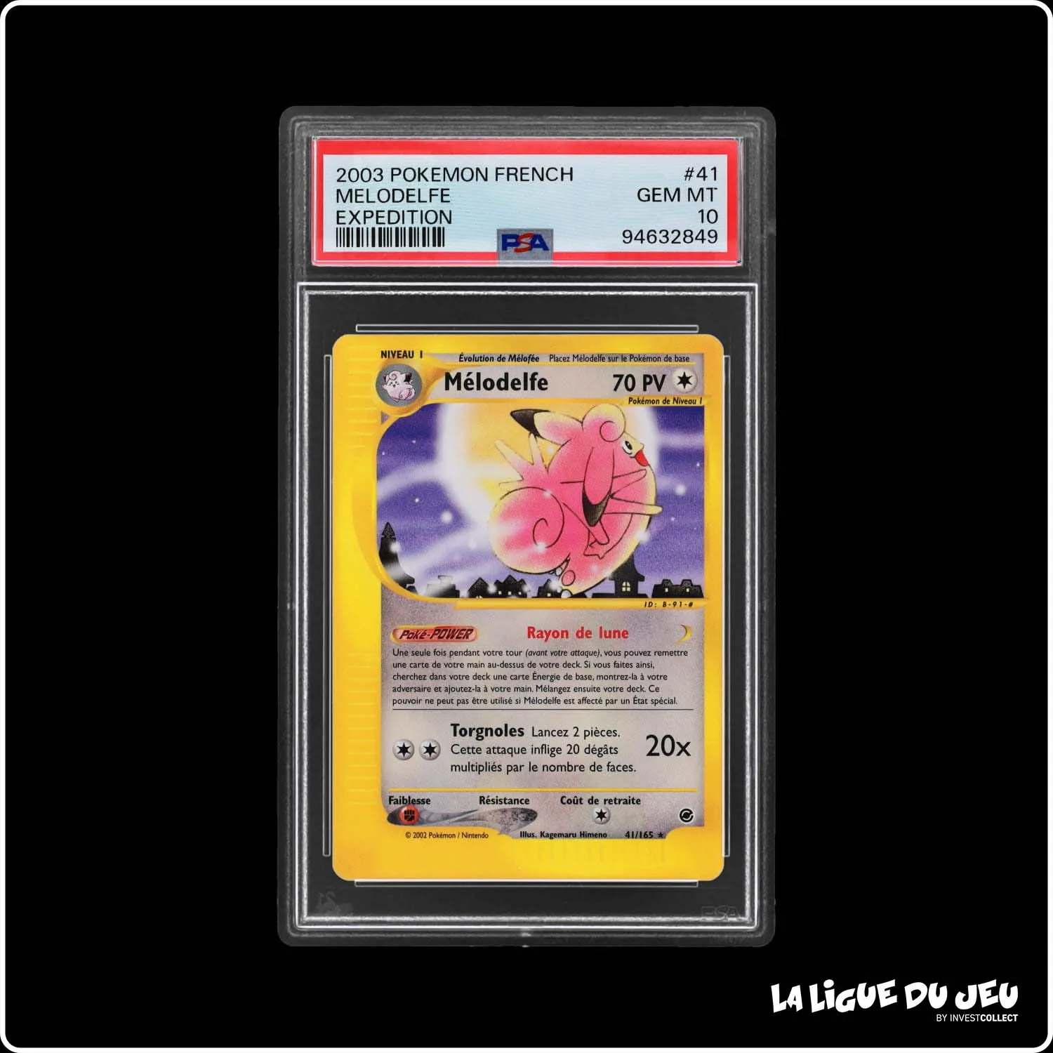 Rare - Pokemon - Expedition - Mélodelfe 41/165 - PSA 10 - Français