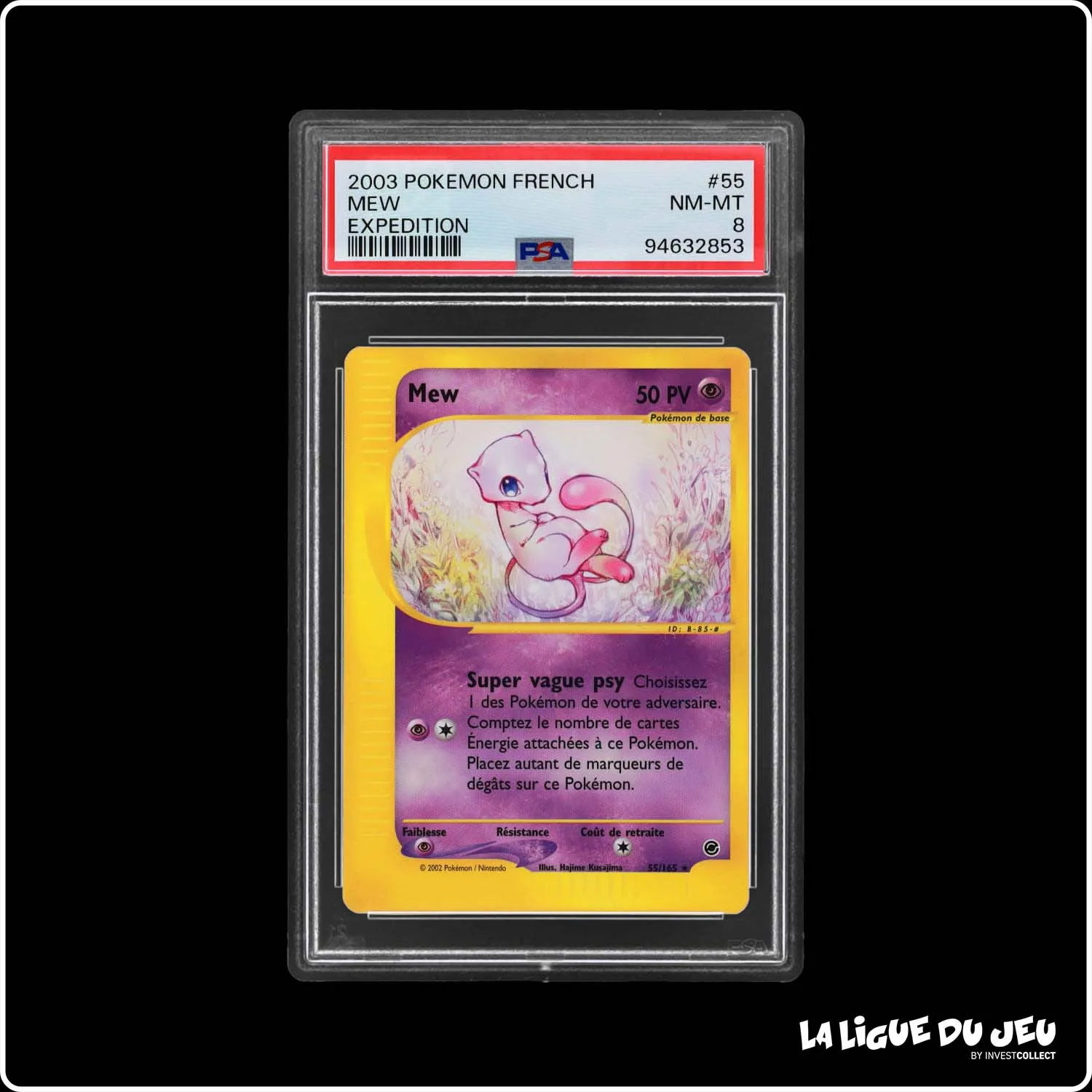 Rare - Pokemon - Expedition - Mew 55/165 - PSA 8 - Français