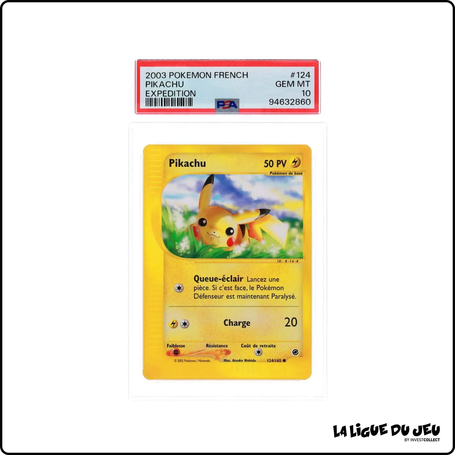 Commune - Pokemon - Expedition - Pikachu 124/165 - PSA 10 - Français