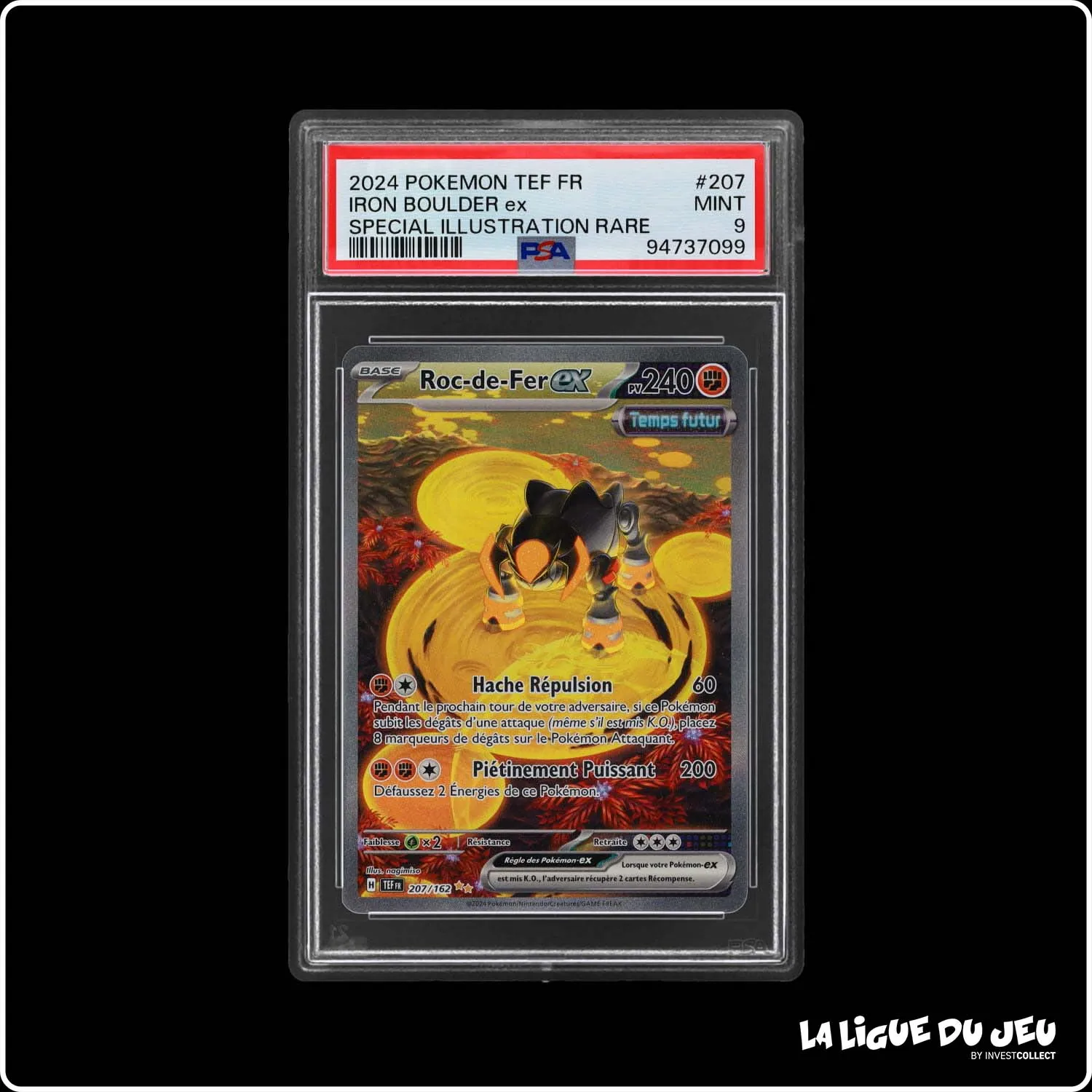 ISR - Pokemon - Forces Temporelles - Roc-de-Fer ex 207/162 - PSA 9 - Français